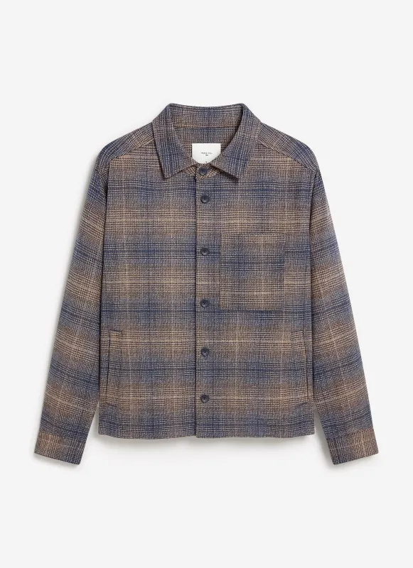 Luton Check Overshirt | Brown sold by Percival