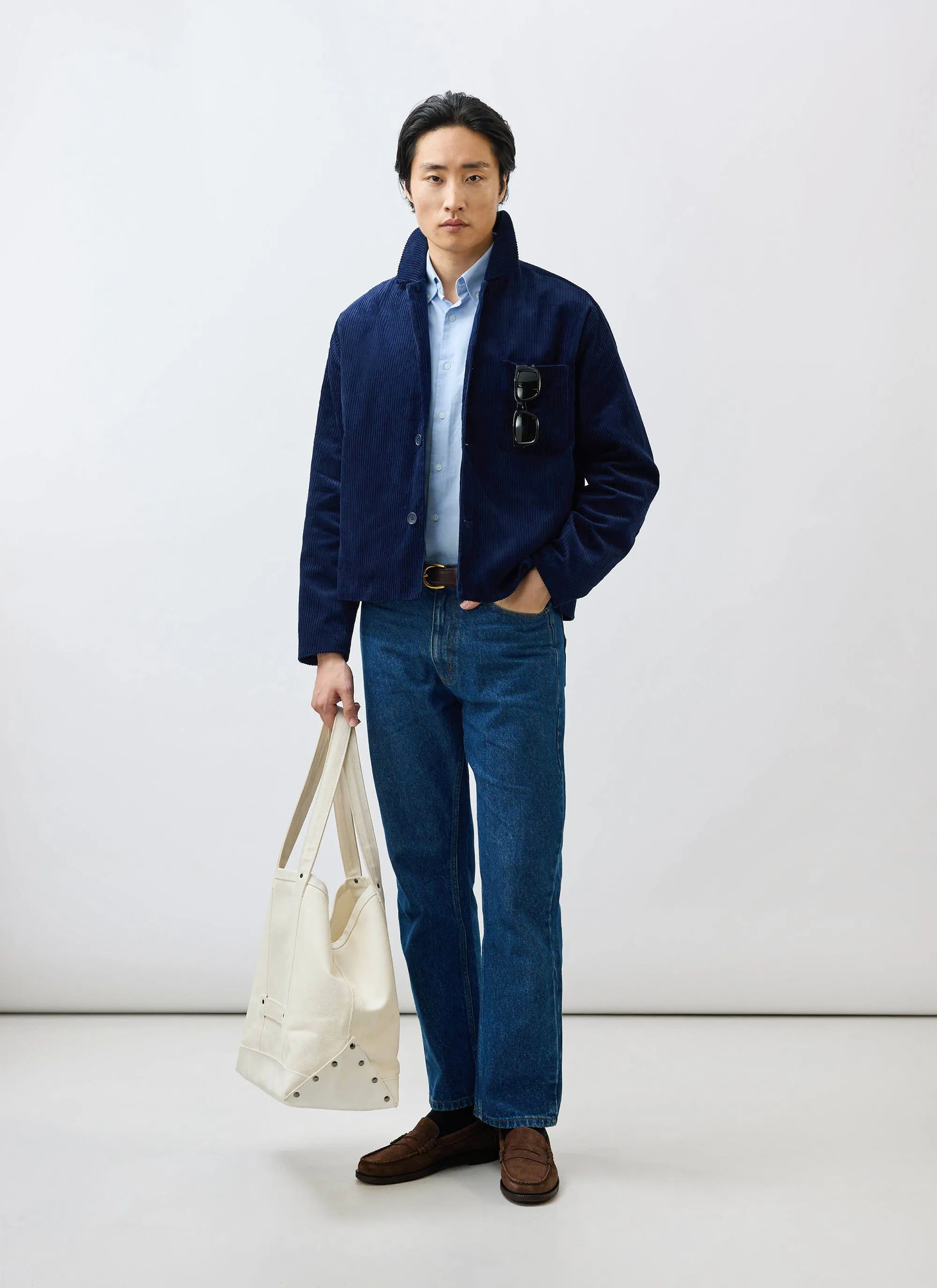 Cord Overshirt | Navy sold by Percival product image thumbnail 2