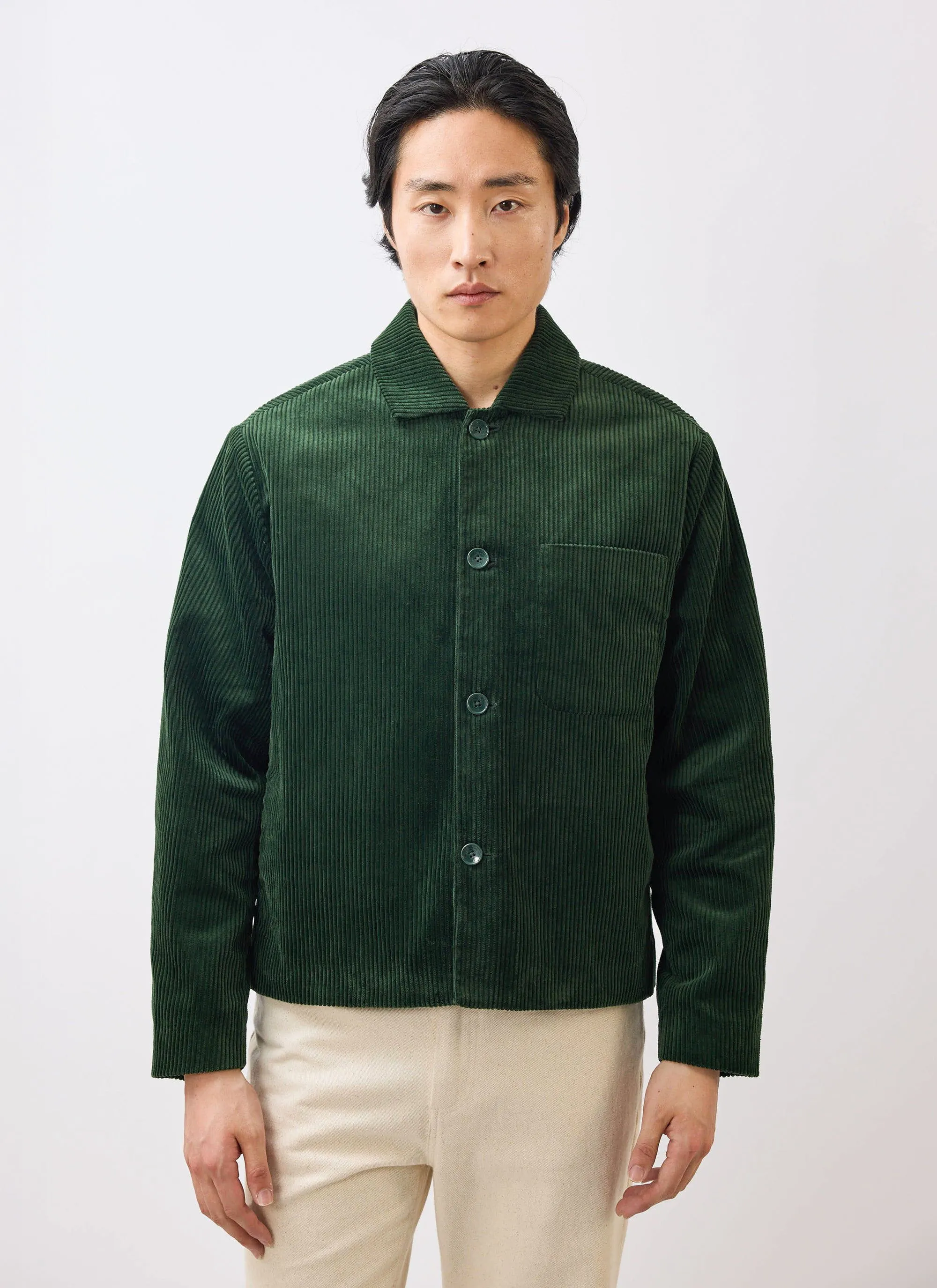 Cord Overshirt | Forest sold by Percival product image thumbnail 3