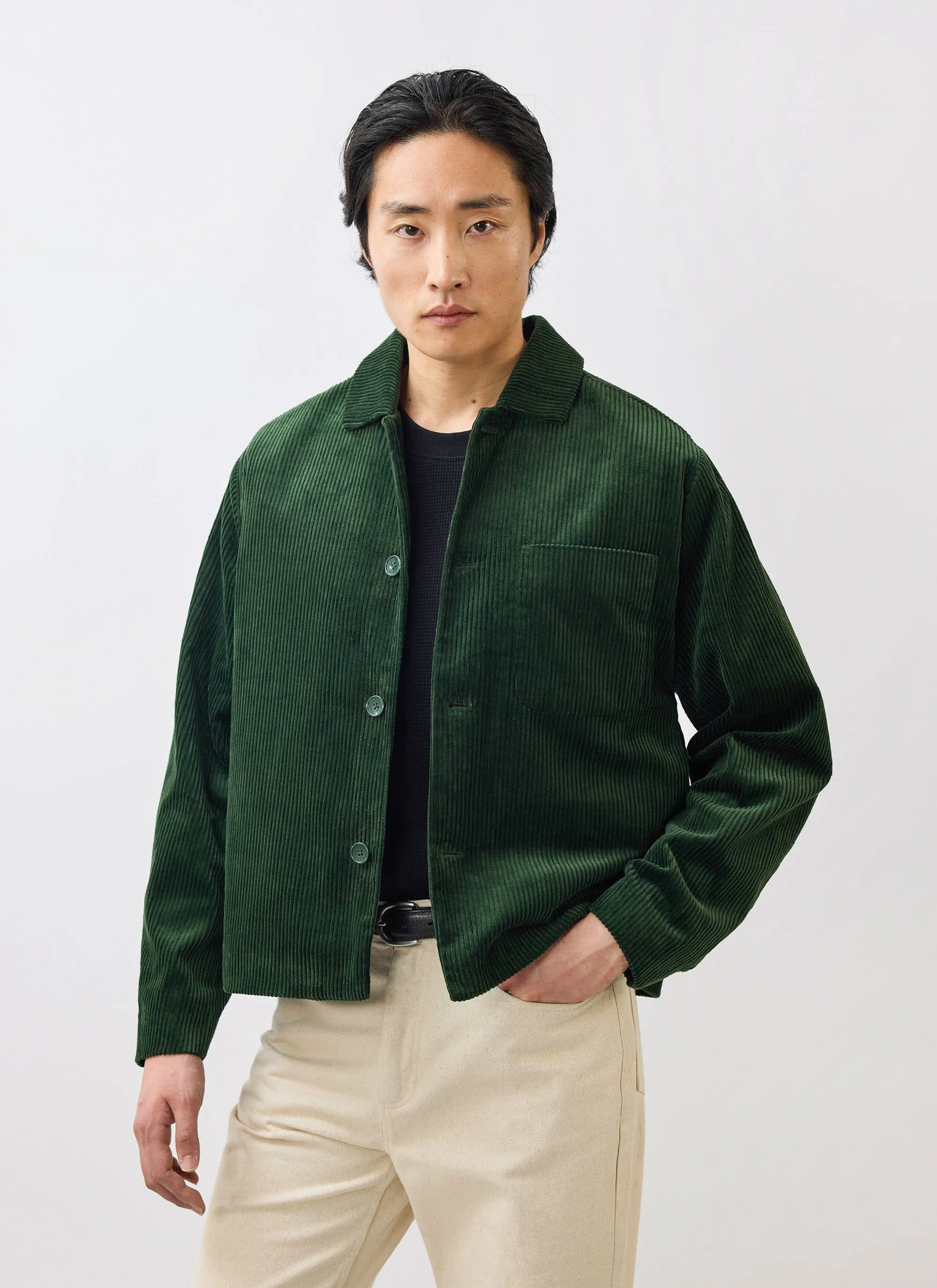 Cord Overshirt | Forest sold by Percival product image thumbnail 5