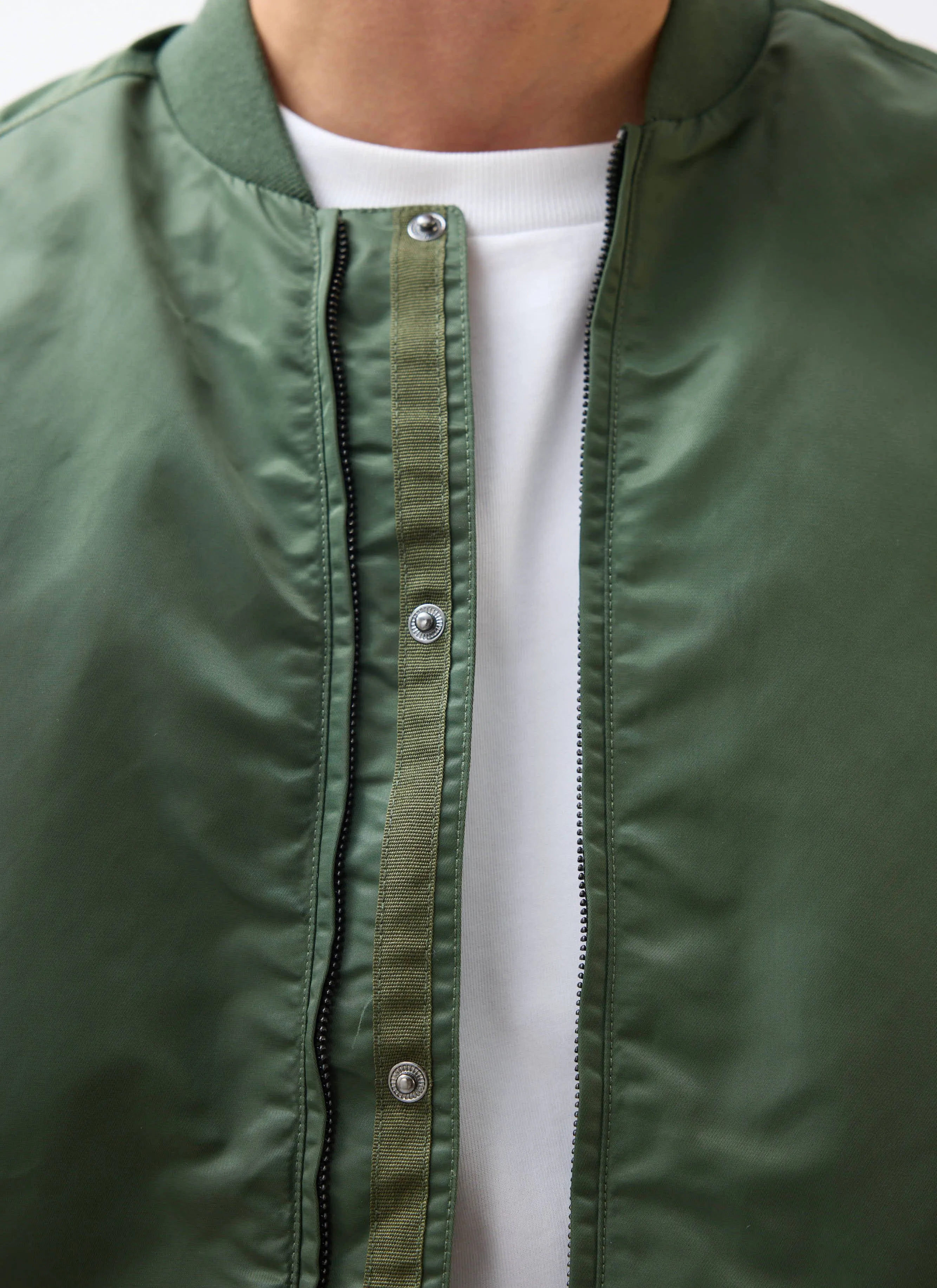 Bomber Jacket | Nylon | Forest sold by Percival product image thumbnail 4