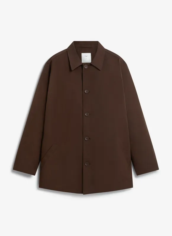 Men's Brown Sherlock Short Trench Coat | Waterproof | Espresso with Cinnamon sold by Percival