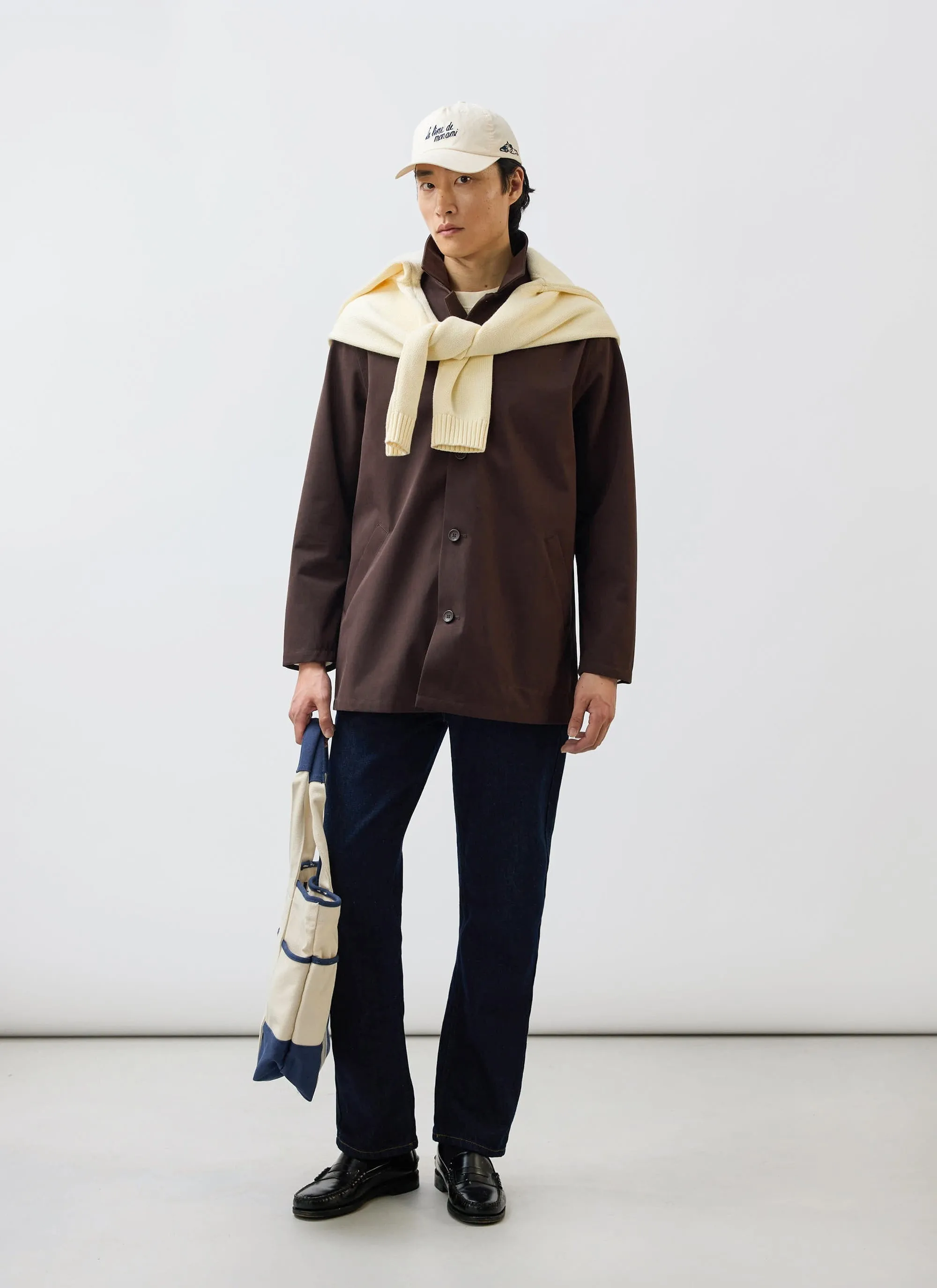 Men's Sherlock Short Trench Coat | Waterproof | Espresso with Cinnamon sold by Percival product image thumbnail 2