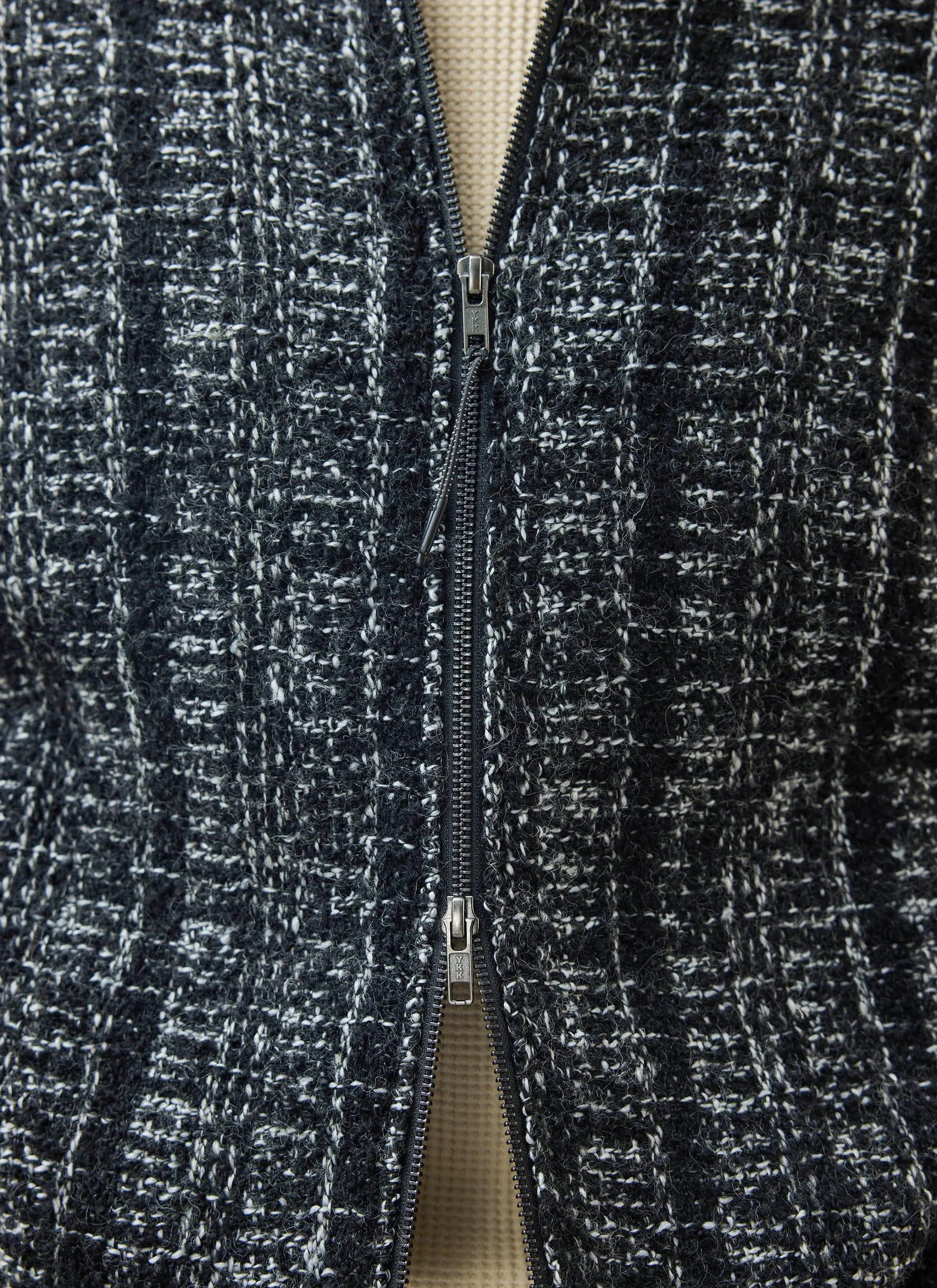 Ingegno Zip Wool Boxy Jacket | Black sold by Percival product image thumbnail 4