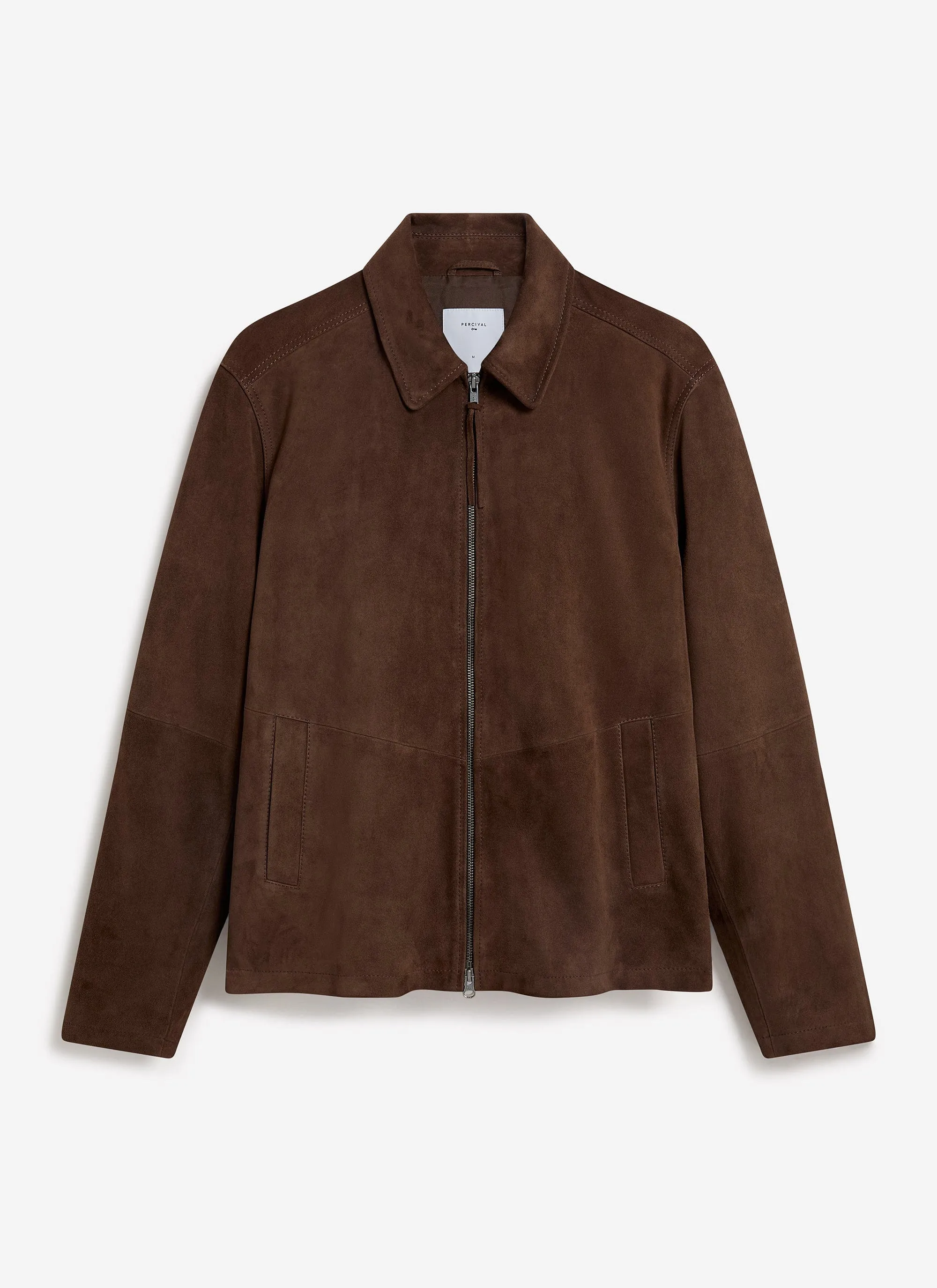 Prologue Soft Suede Jacket | Espresso Brown sold by Percival product image thumbnail 2