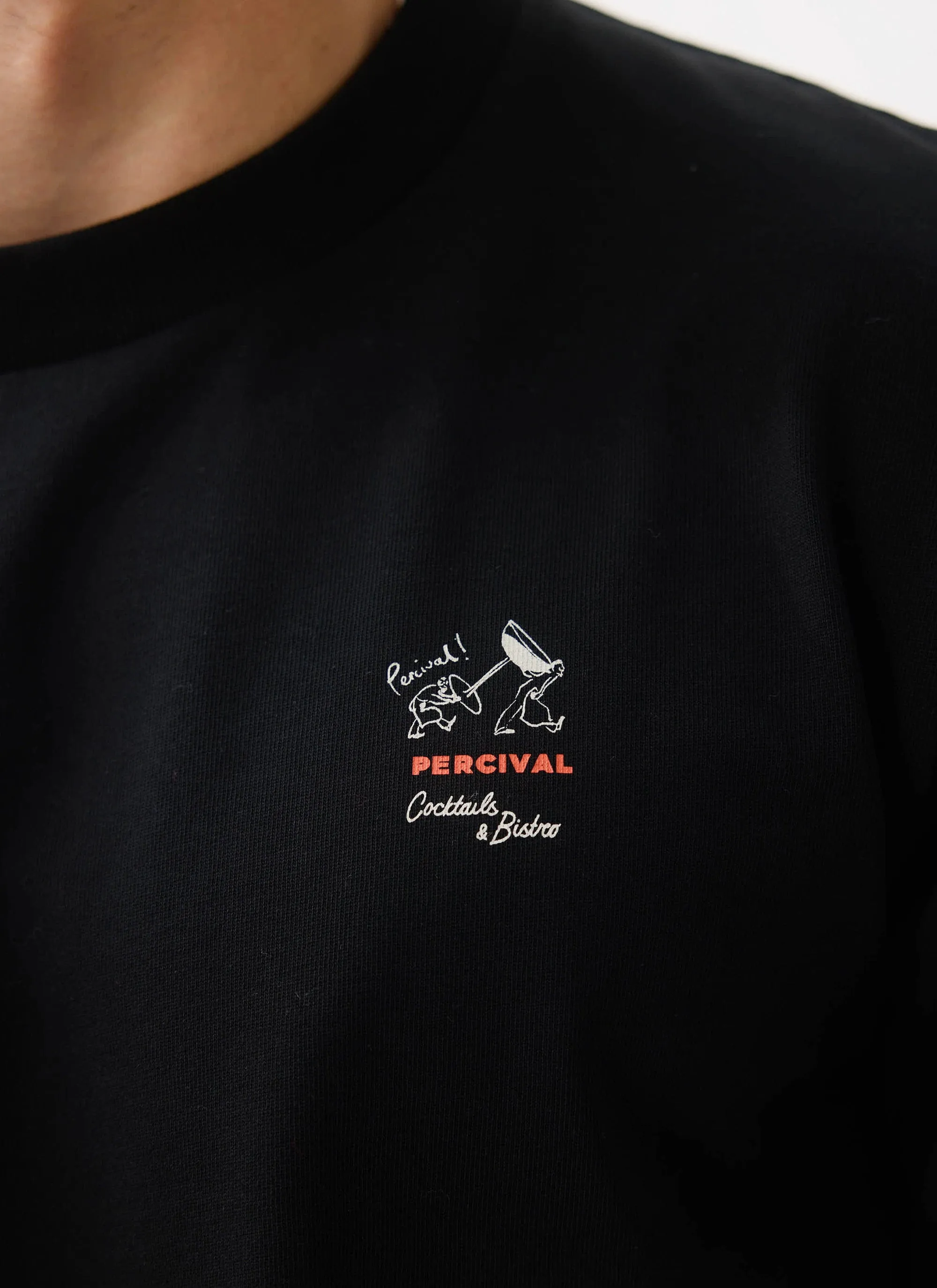 À La Carte T Shirt | Organic Cotton | Black sold by Percival product image thumbnail 4