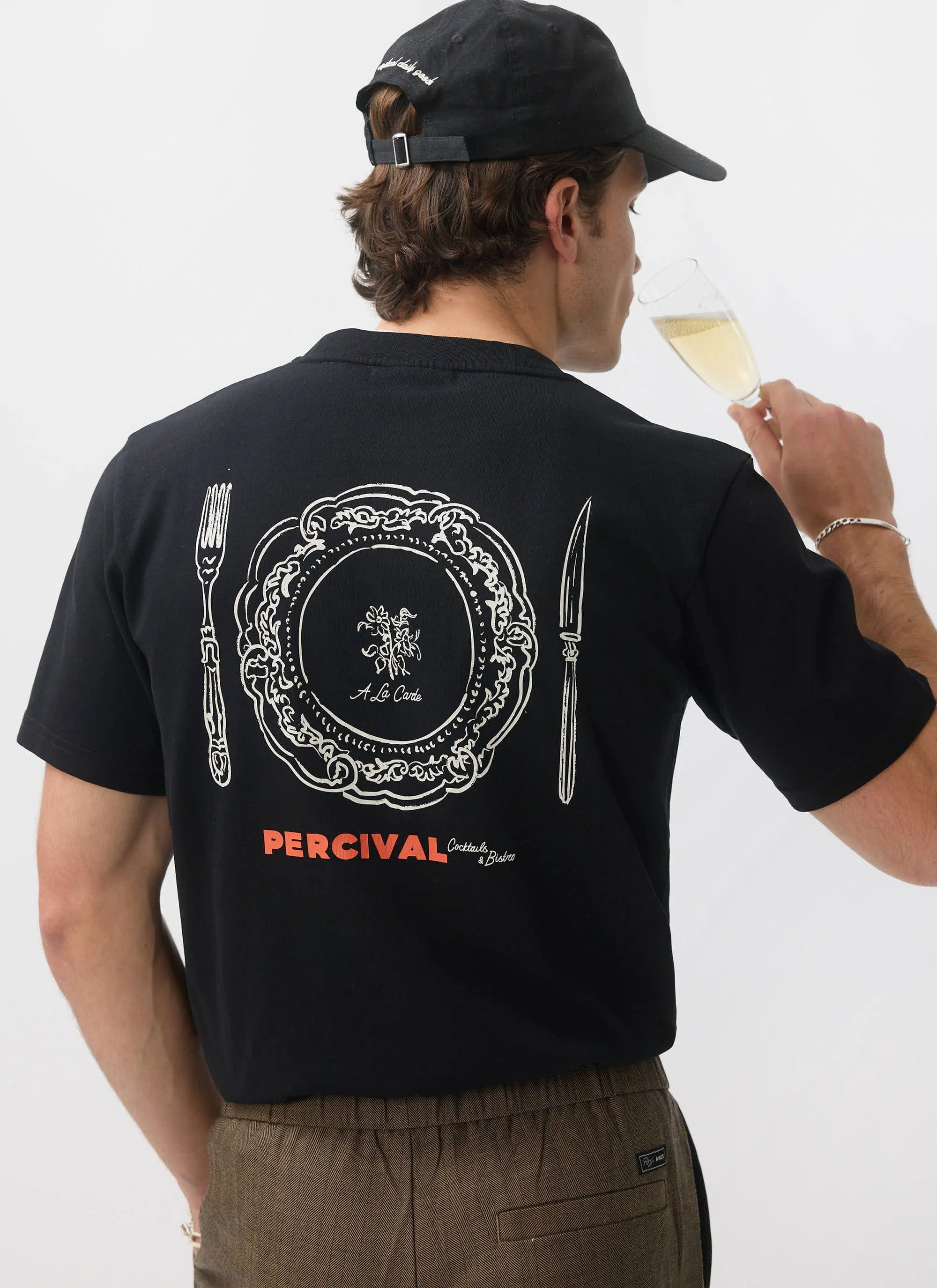 À La Carte T Shirt | Organic Cotton | Black sold by Percival product image thumbnail 5
