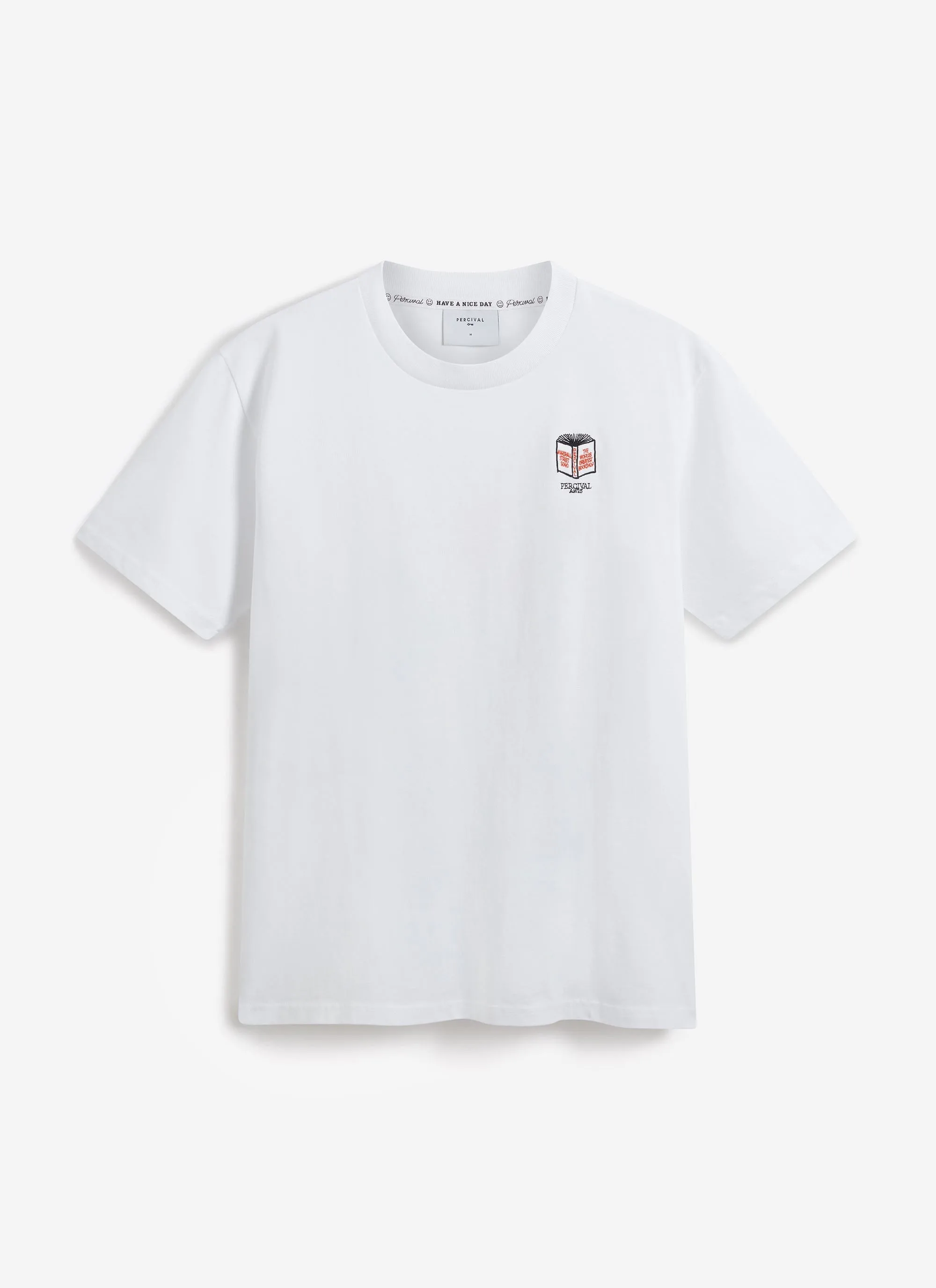 Greatest Bookshop T Shirt | Embroidered Organic Cotton | White sold by Percival product image thumbnail 3