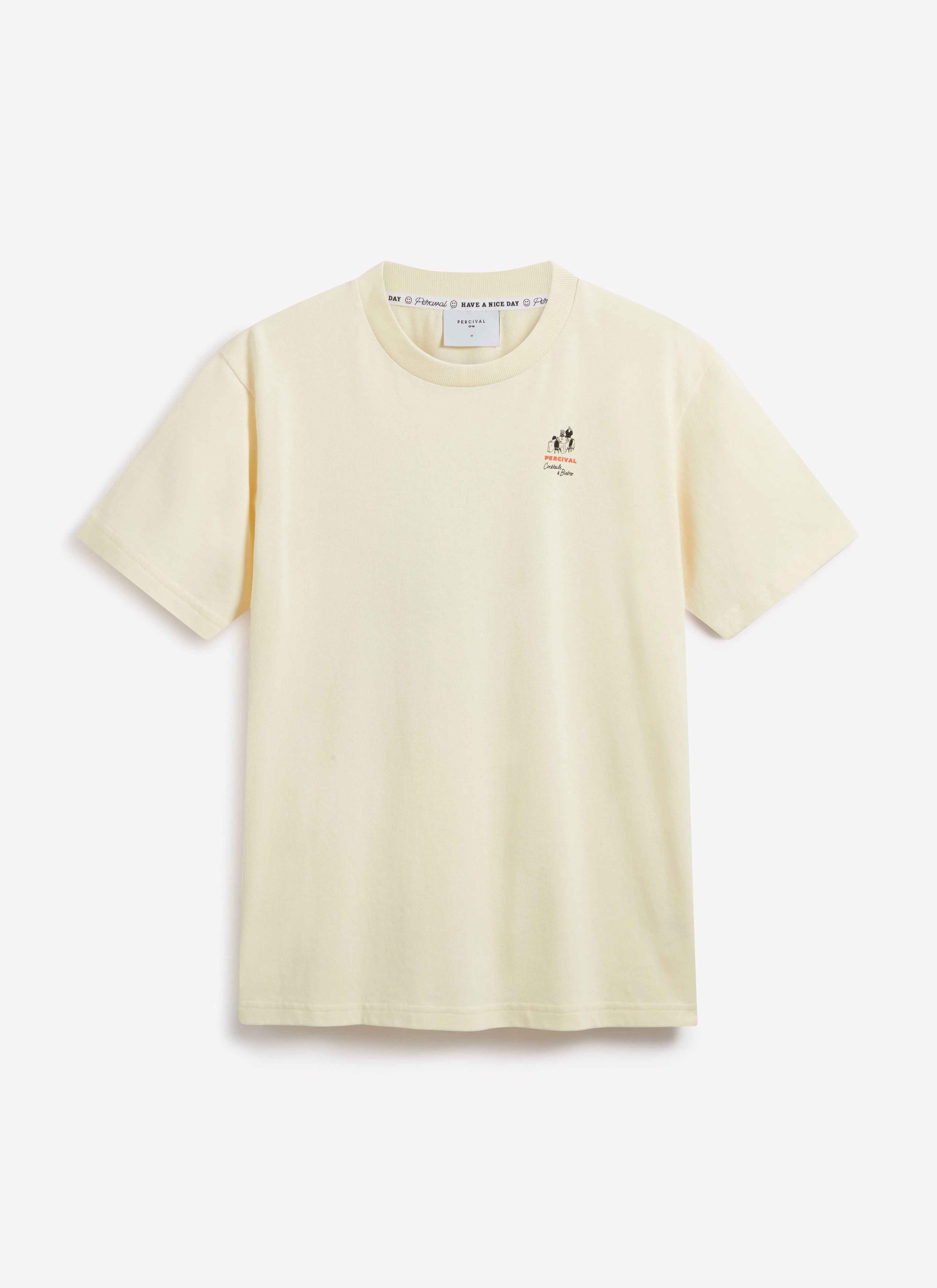 Bistro T Shirt | Organic Cotton | Ecru sold by Percival product image thumbnail 2