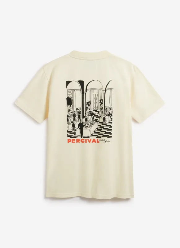 Bistro T Shirt | Organic Cotton | Ecru sold by Percival