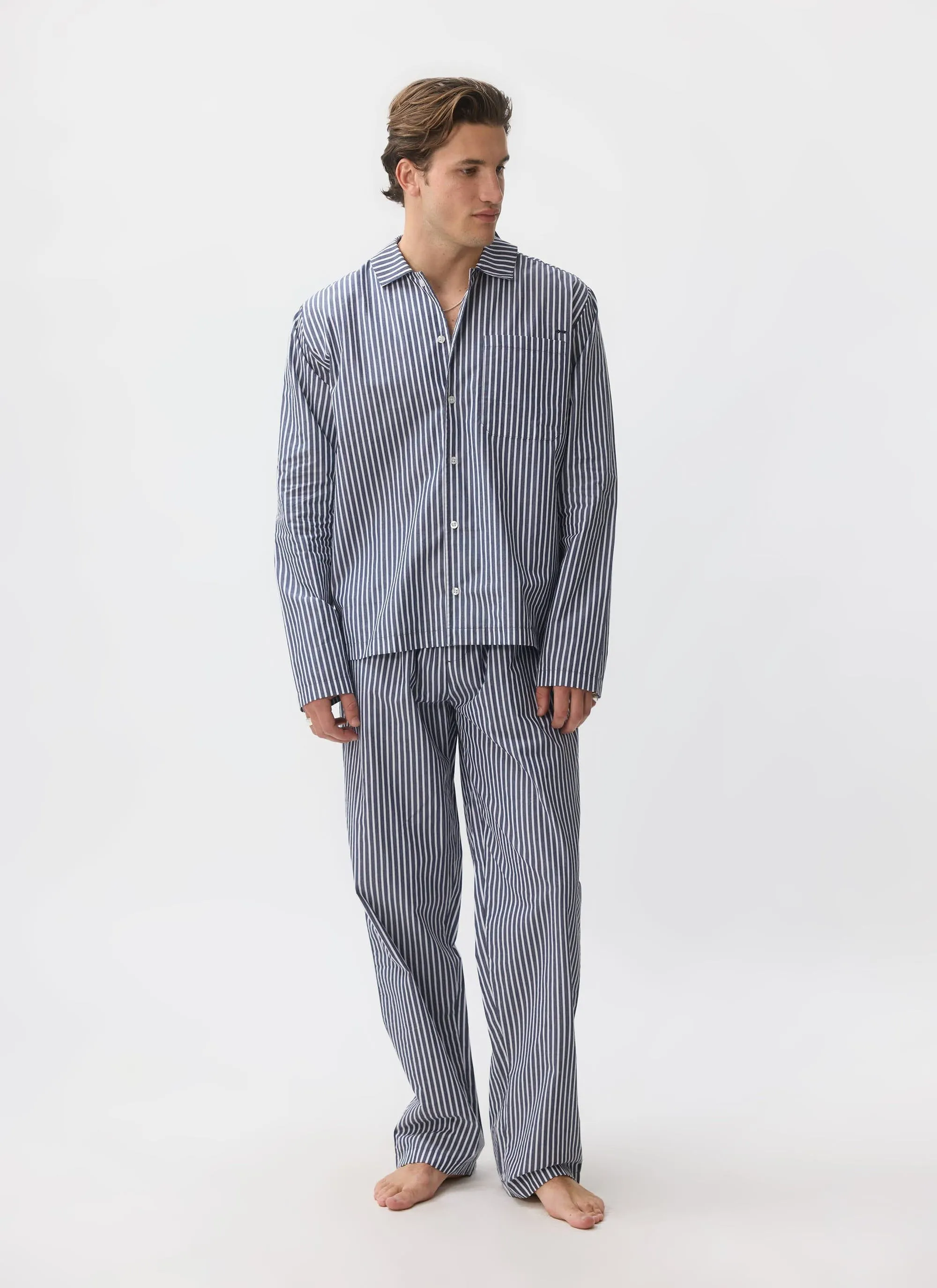 Pyjama Bottoms | Cotton | Blue sold by Percival product image thumbnail 4