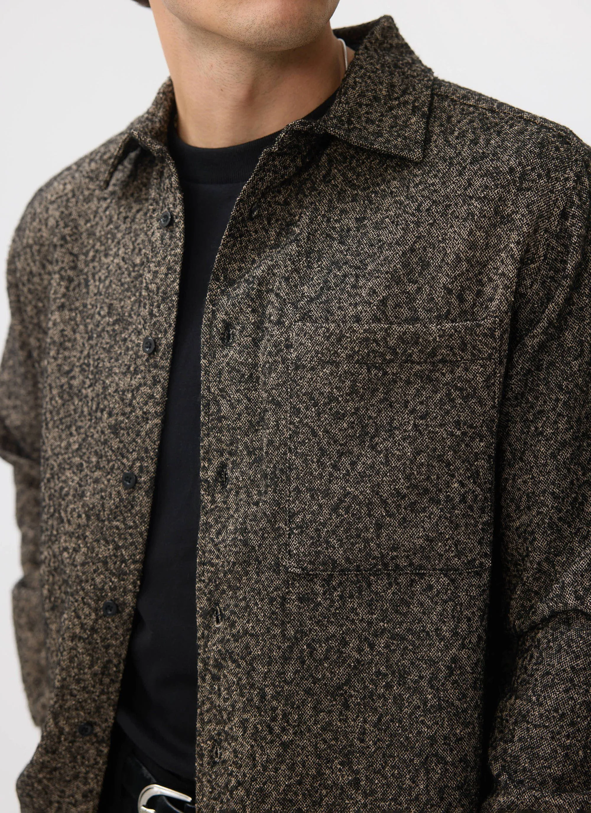 Blyton Long Sleeve Shirt | Grey sold by Percival product image thumbnail 3