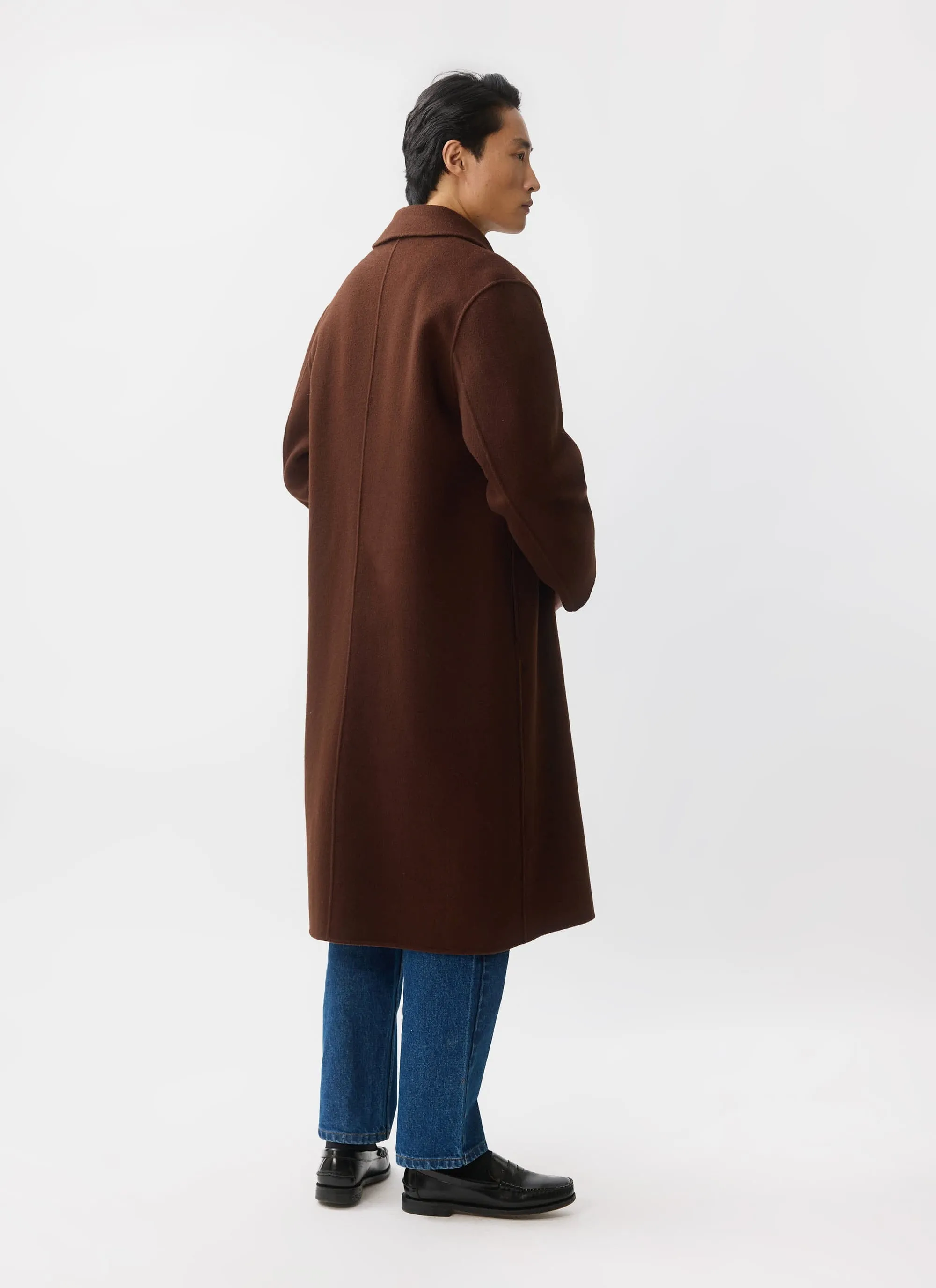 Minnesota Overcoat | Wool | Espresso Brown sold by Percival product image thumbnail 3