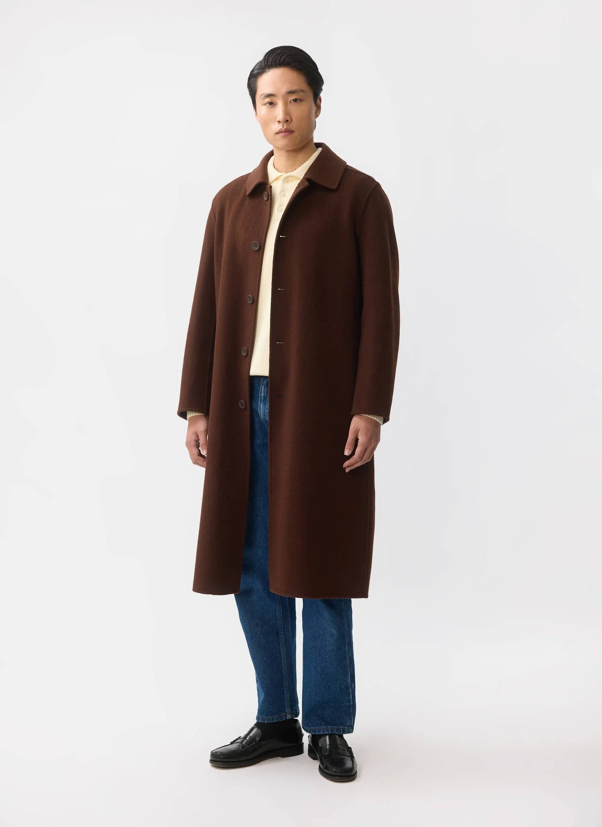 Minnesota Overcoat | Wool | Espresso Brown sold by Percival product image thumbnail 2