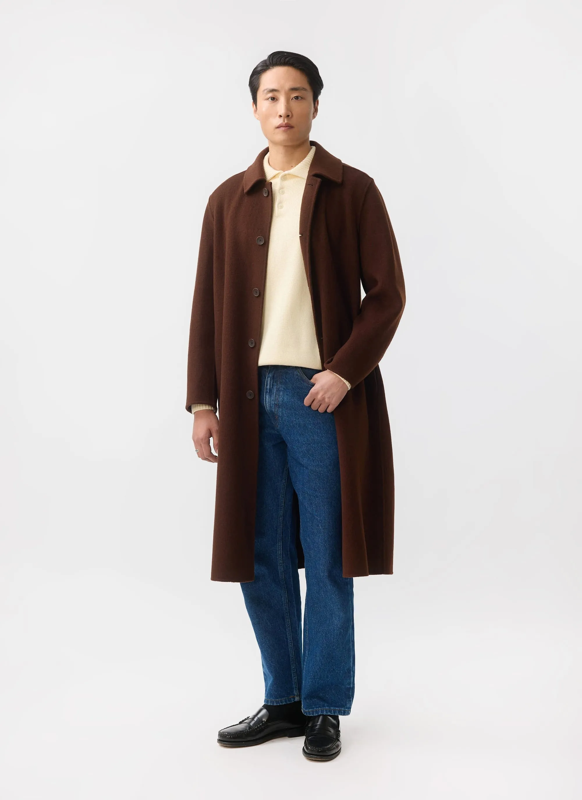 Minnesota Overcoat | Wool | Espresso Brown sold by Percival product image thumbnail 4