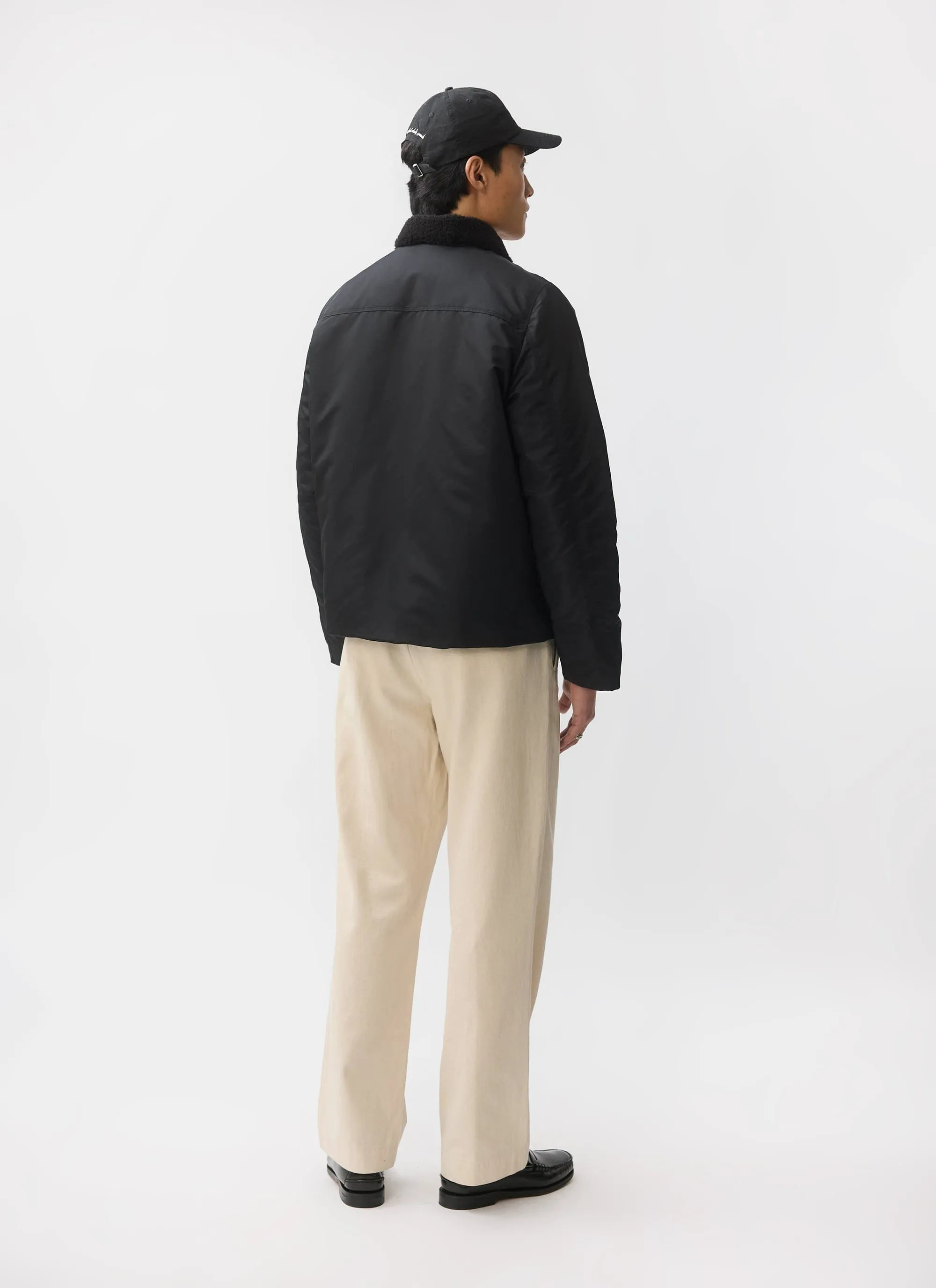 Doppio Bomber Jacket | Nylon | Black sold by Percival product image thumbnail 5