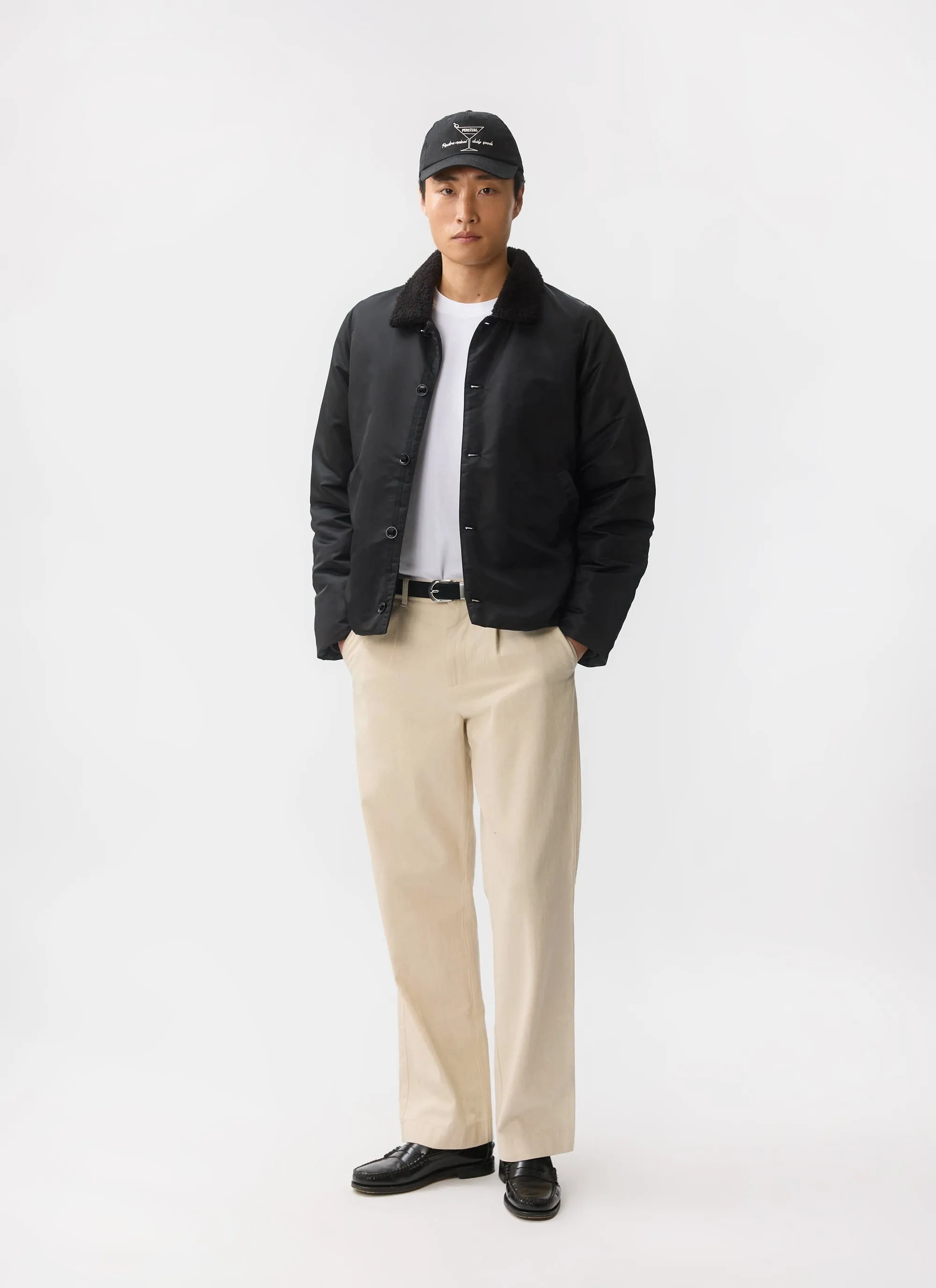 Doppio Bomber Jacket | Nylon | Black sold by Percival product image thumbnail 2