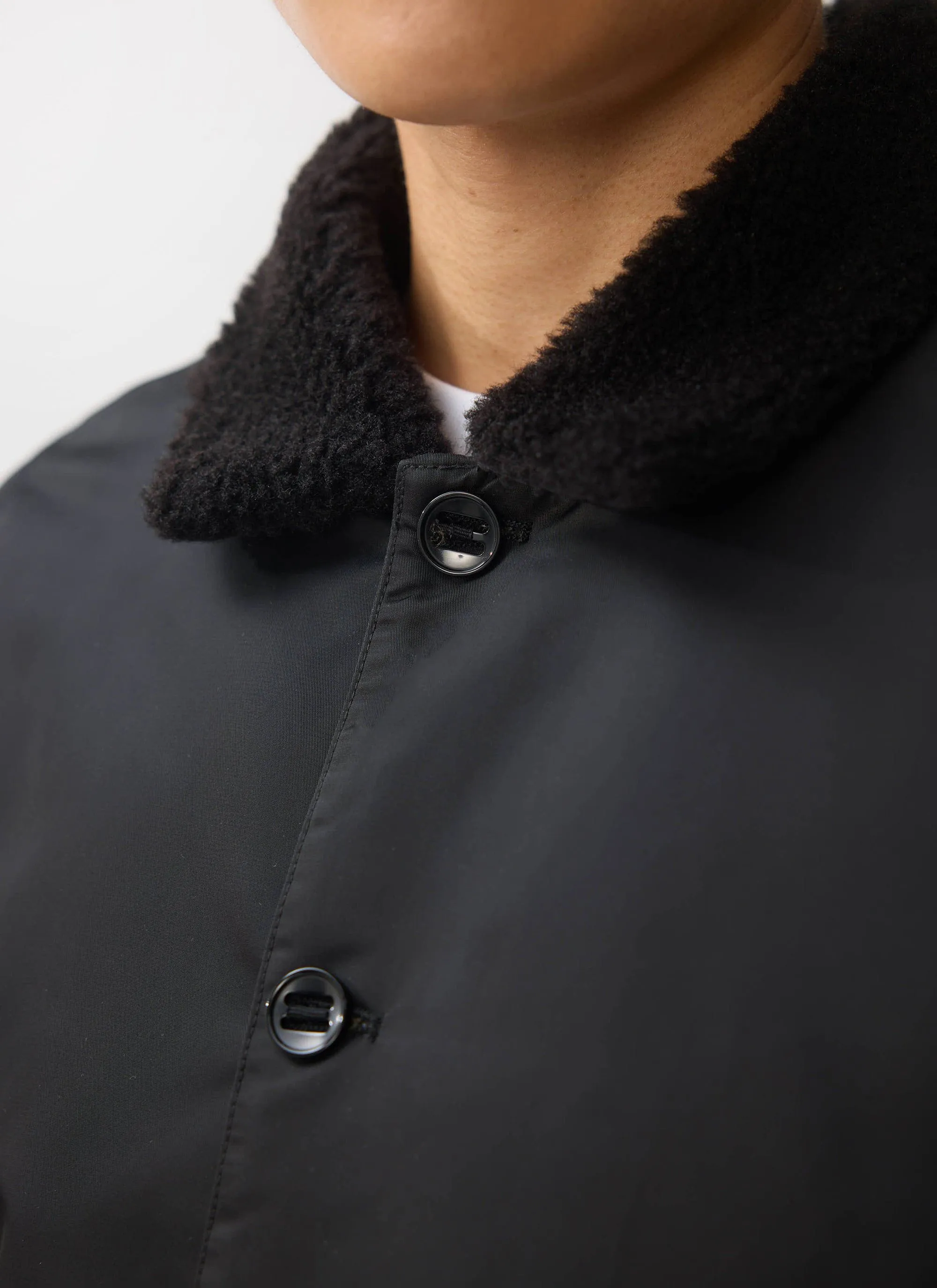 Doppio Bomber Jacket | Nylon | Black sold by Percival product image thumbnail 4