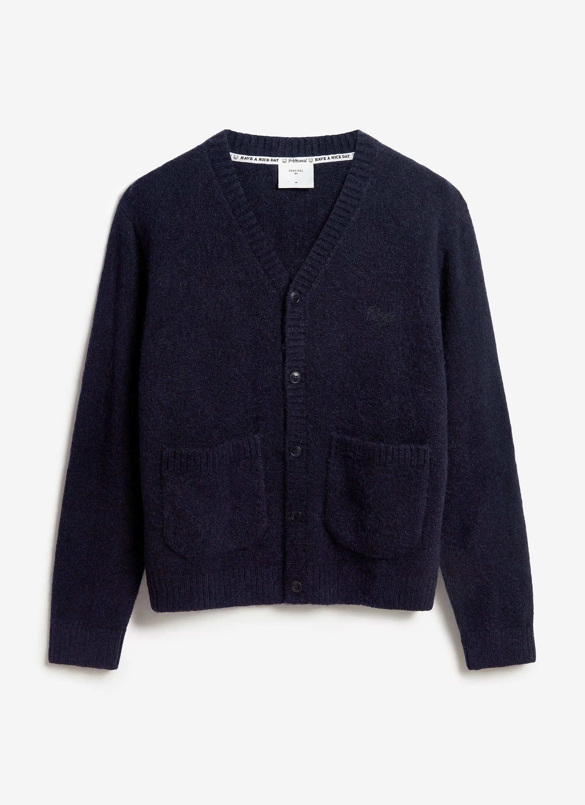 White Glove Cardigan | Mohair | Navy sold by Percival