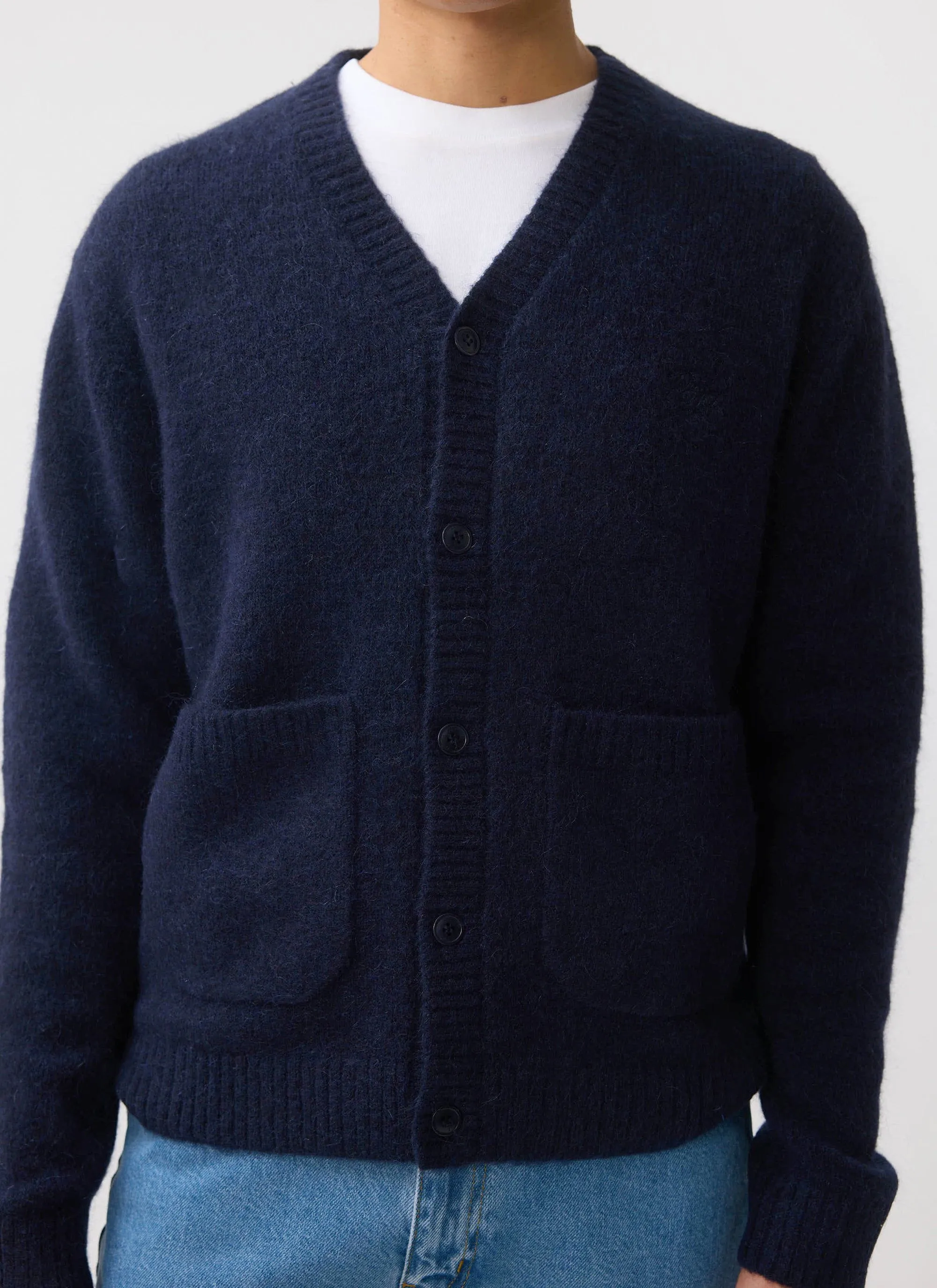 White Glove Cardigan | Mohair | Navy sold by Percival product image thumbnail 5