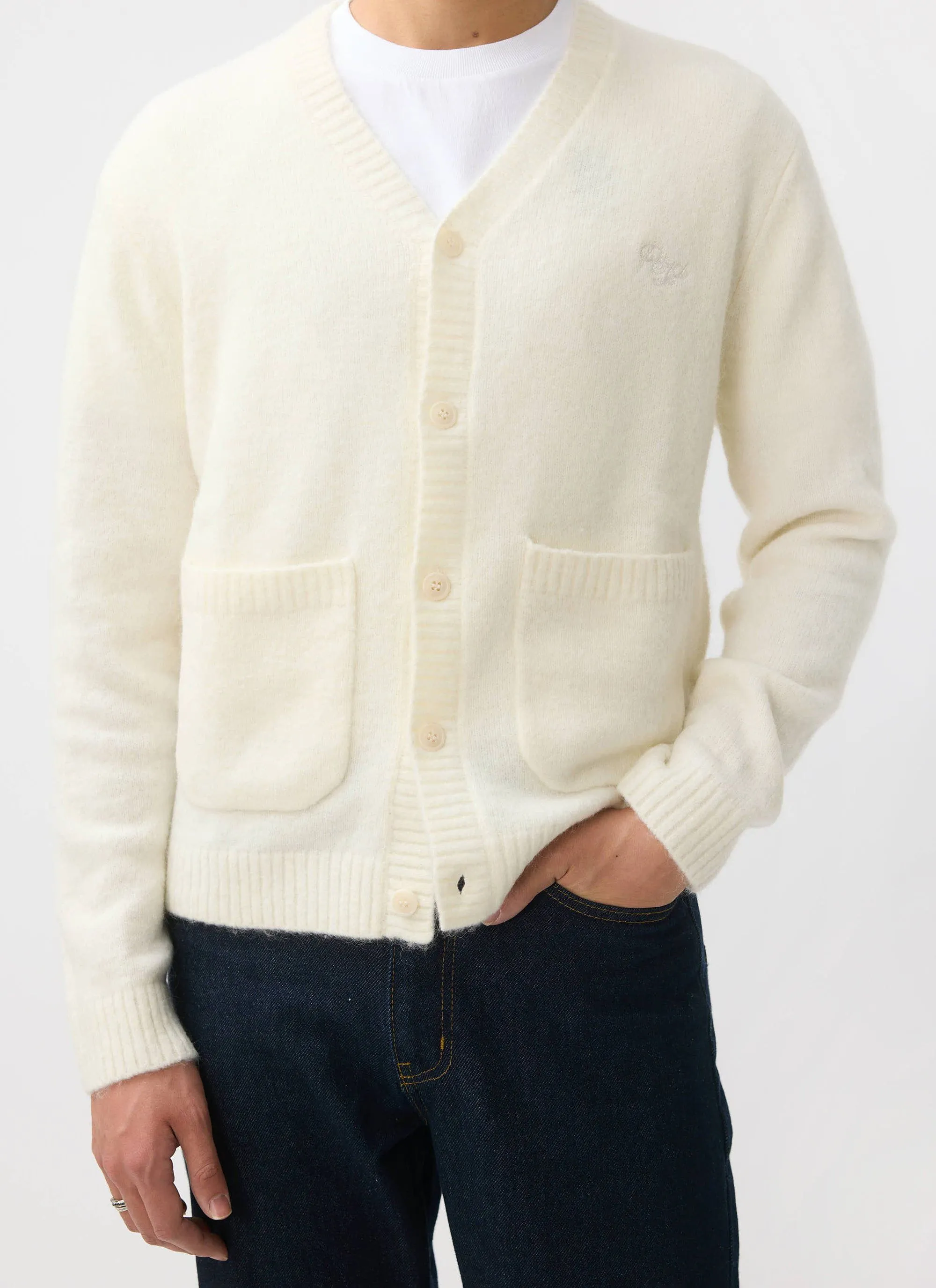 White Glove Cardigan | Mohair | Cream sold by Percival product image thumbnail 4