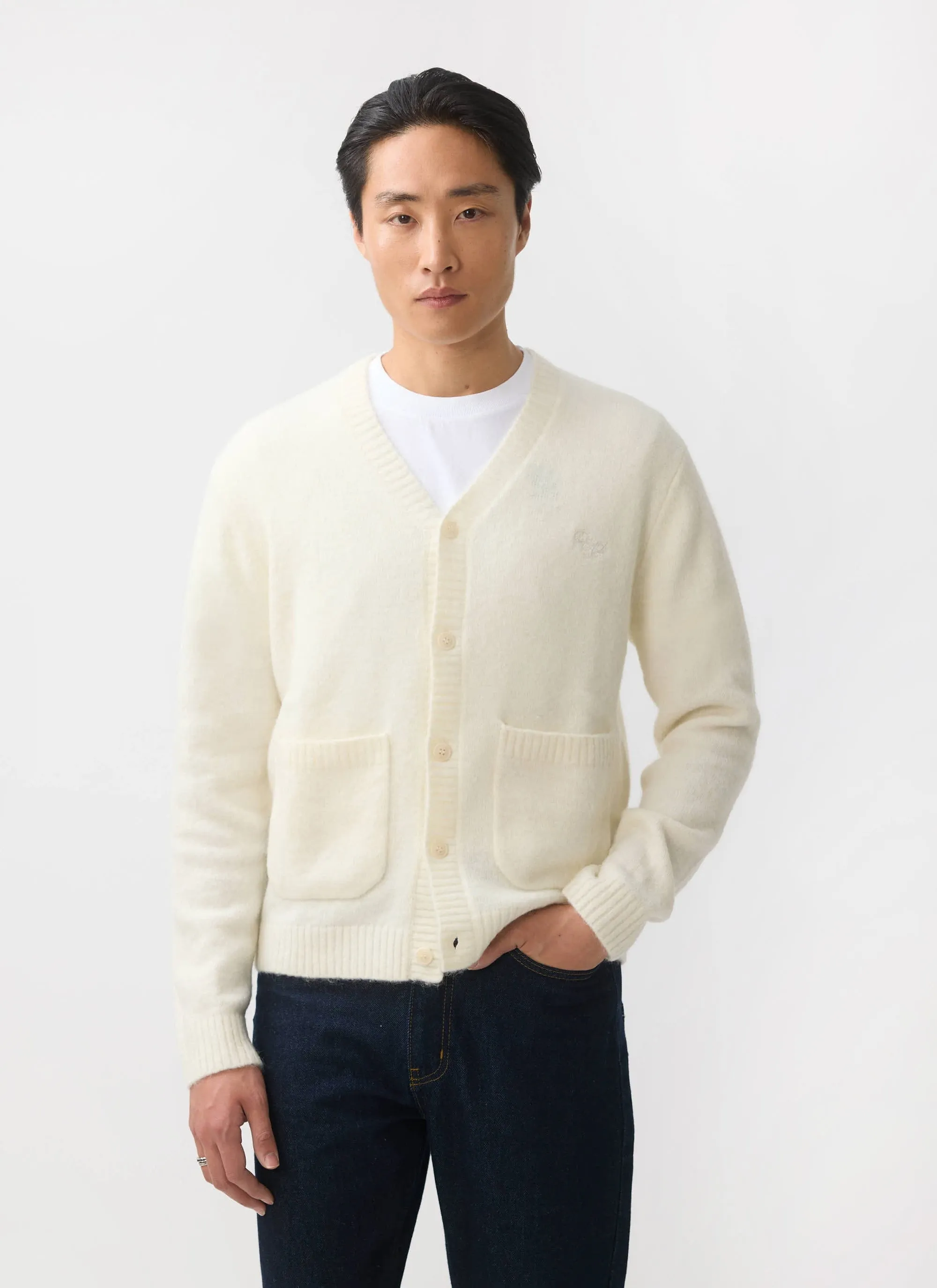 White Glove Cardigan | Mohair | Cream sold by Percival product image thumbnail 2