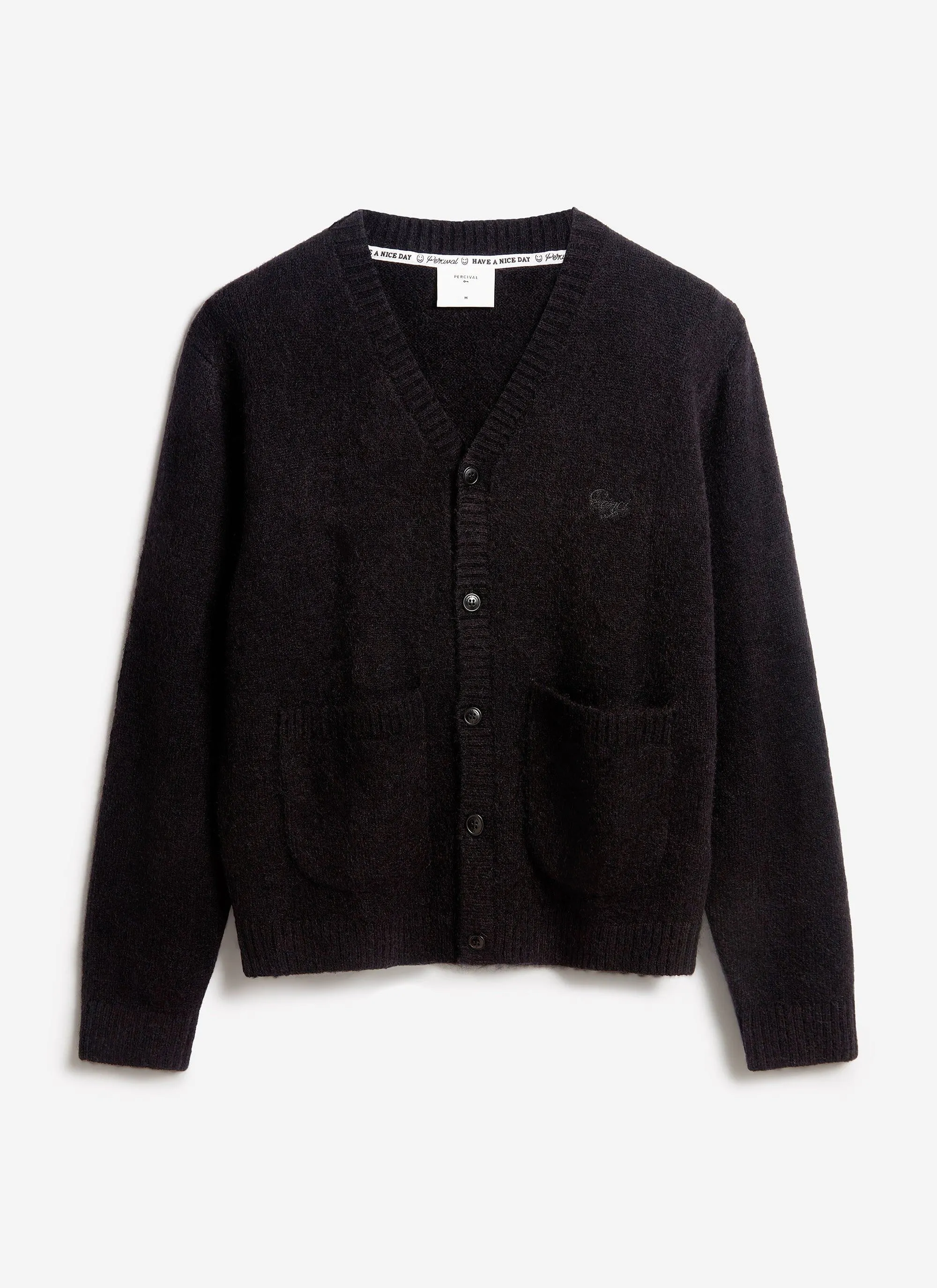 White Glove Cardigan | Mohair | Black sold by Percival
