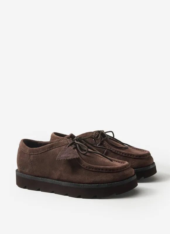 Meare Walla | Clarks Originals | Dark Brown Suede sold by Percival