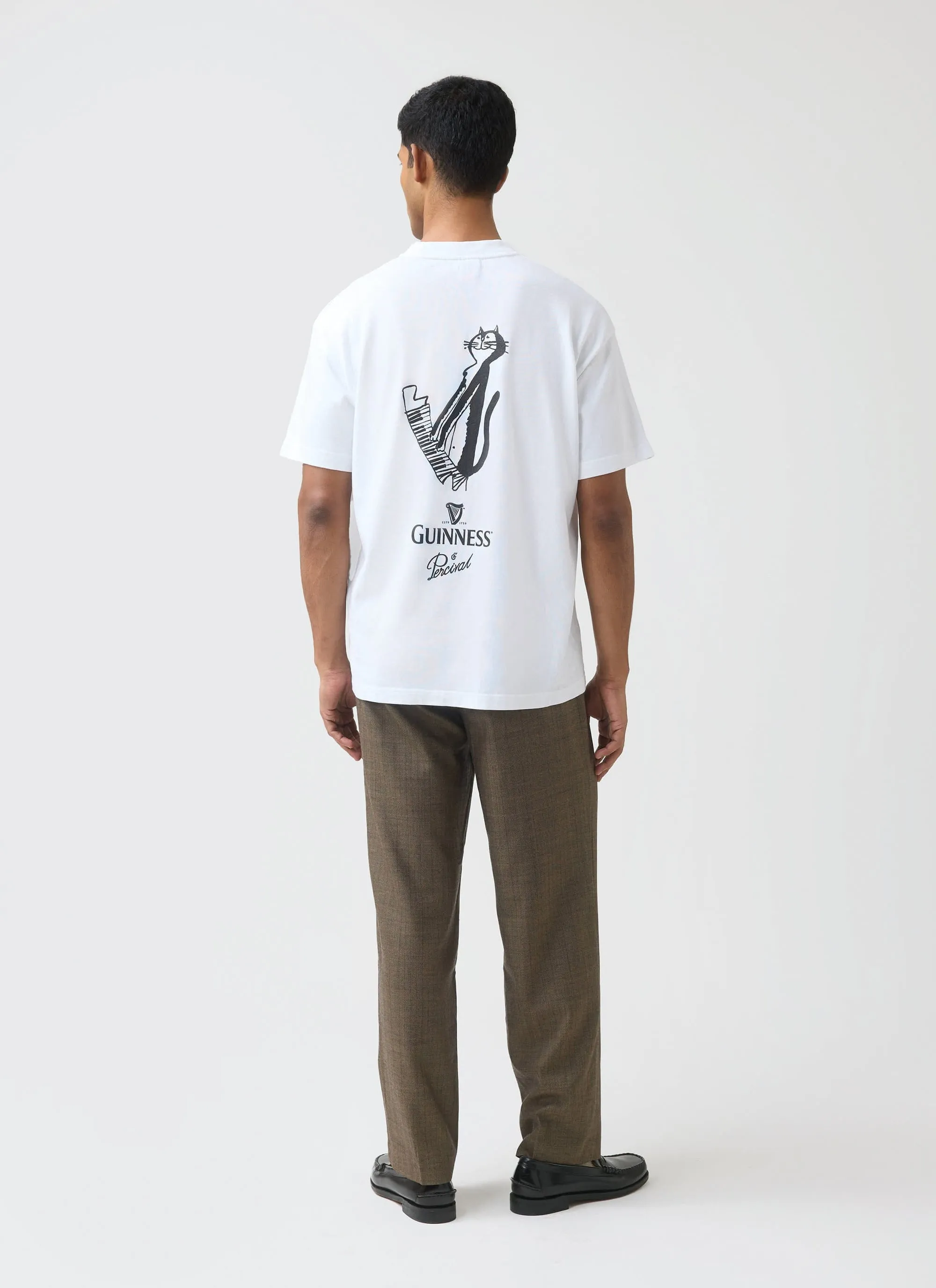 Soloist Oversized T Shirt | Guinness x Percival | White sold by Percival