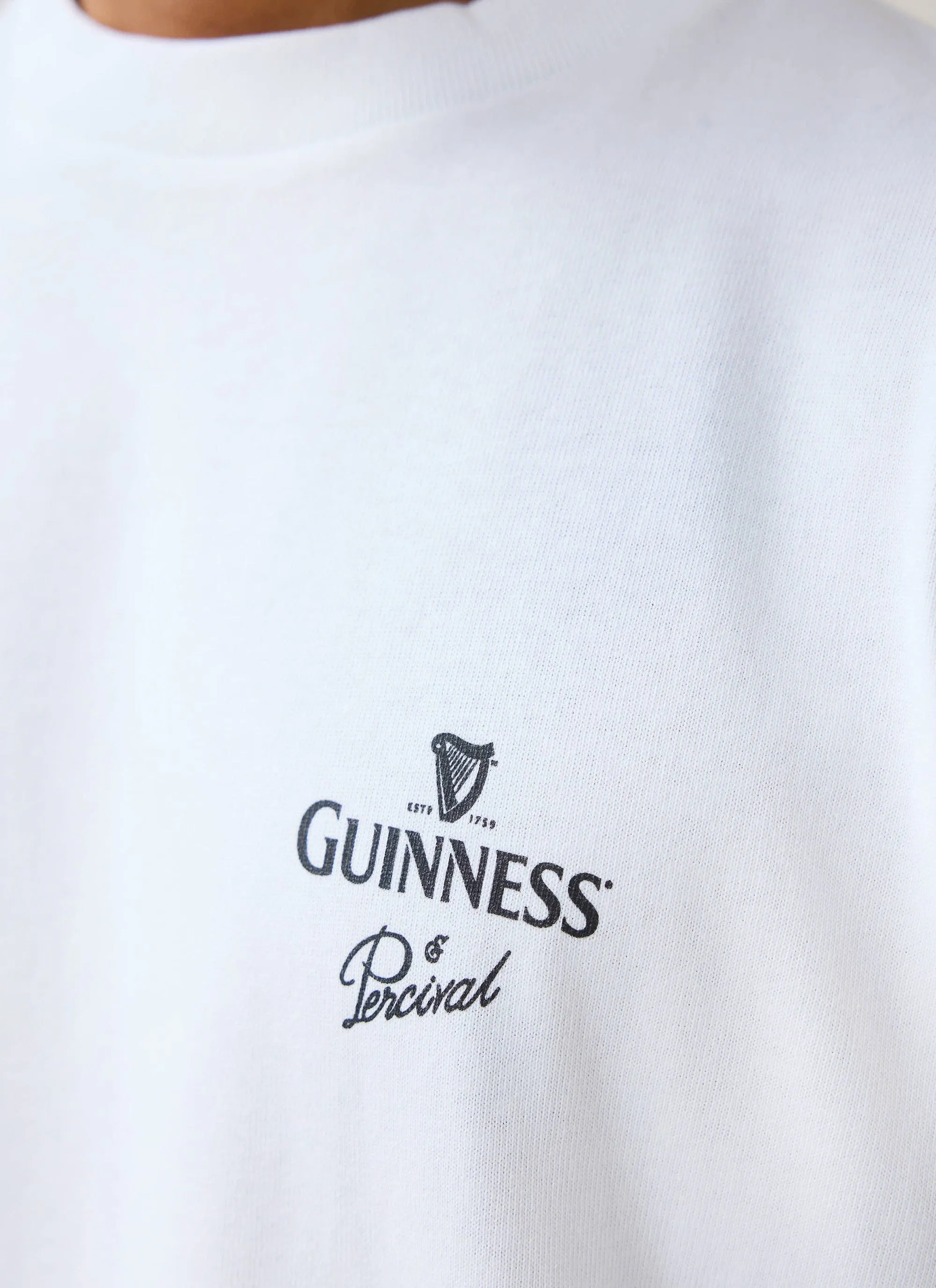 Soloist Oversized T Shirt | Guinness x Percival | White sold by Percival product image thumbnail 2