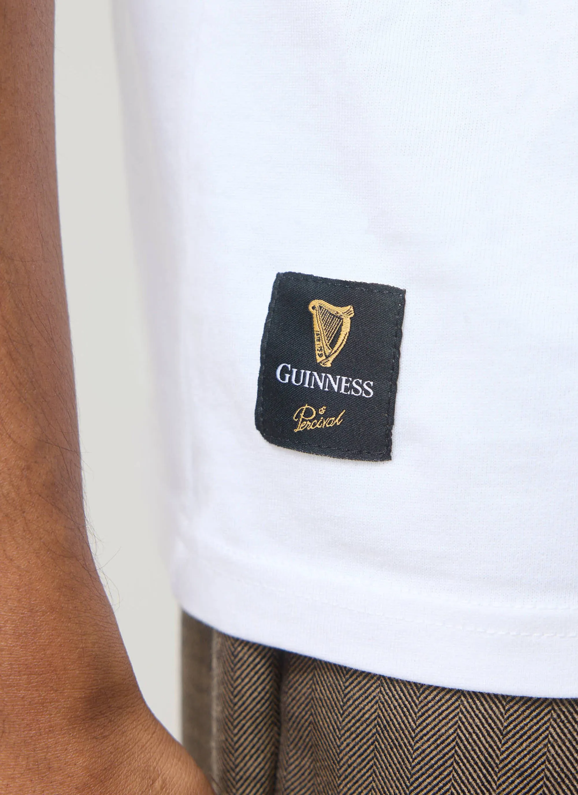 Stout T Shirt | Guinness x Percival | White sold by Percival product image thumbnail 3
