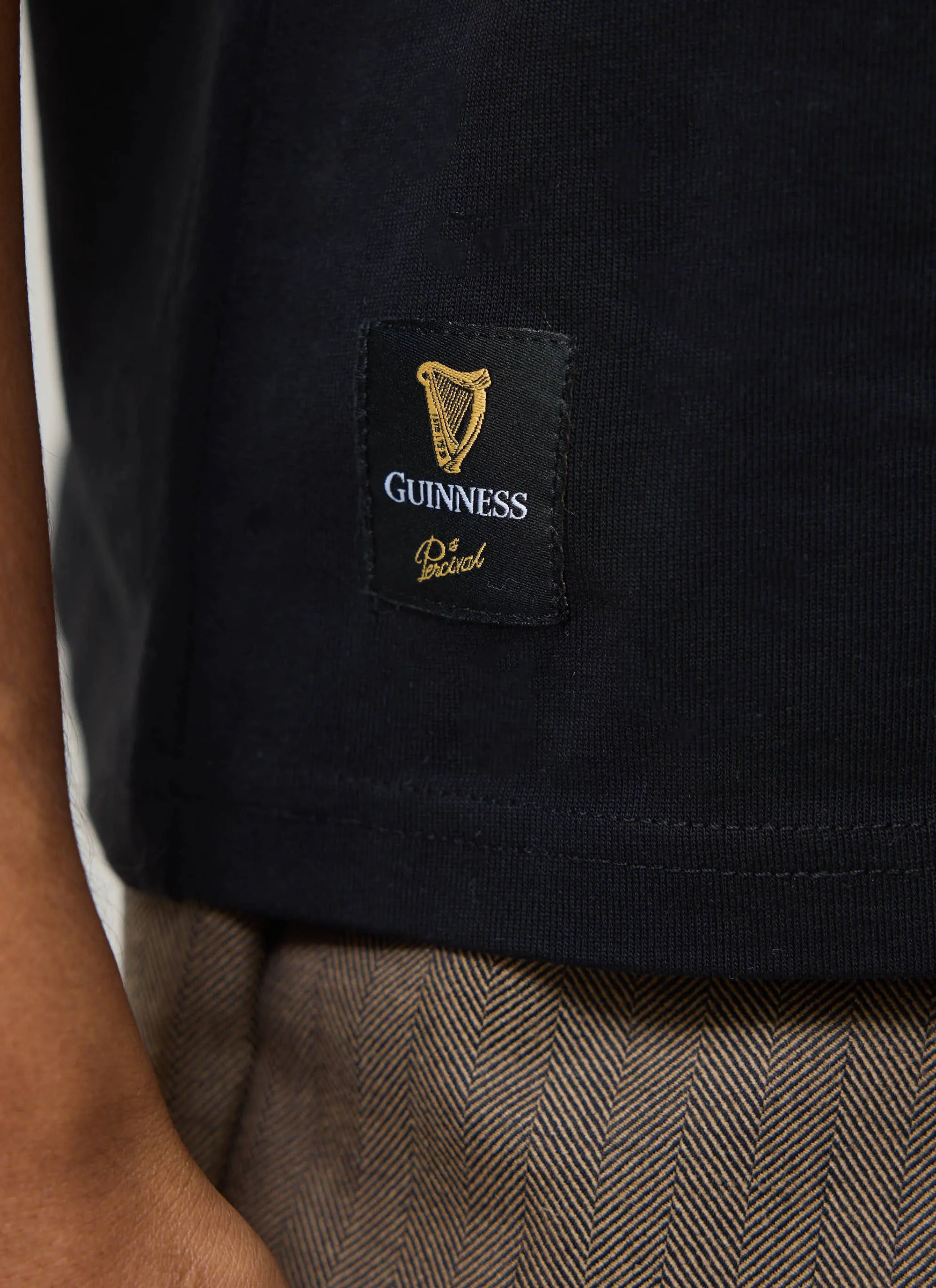 Stout T Shirt | Guinness x Percival | Black sold by Percival product image thumbnail 3