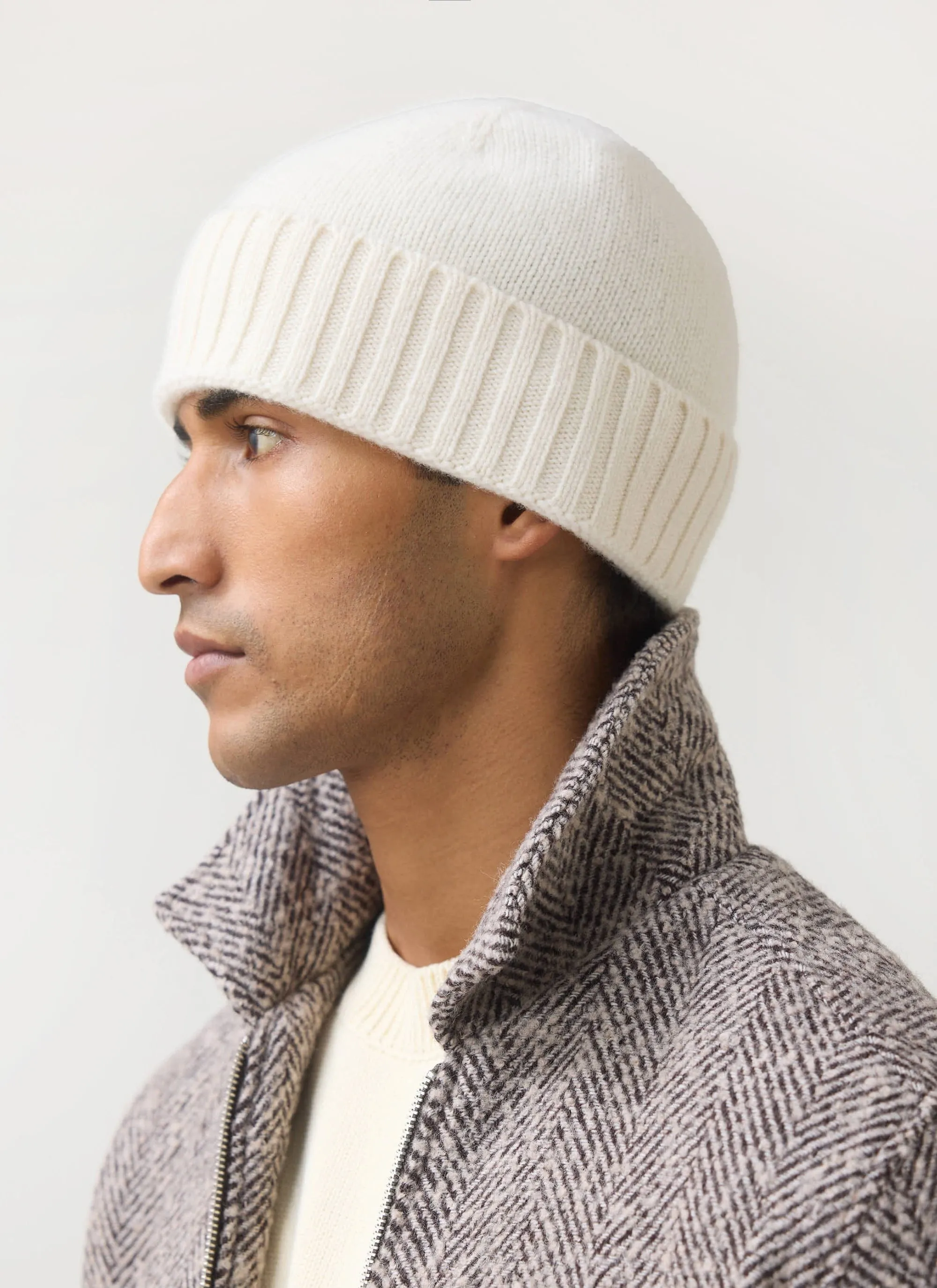 Beanie | Wool | Cream sold by Percival product image thumbnail 2