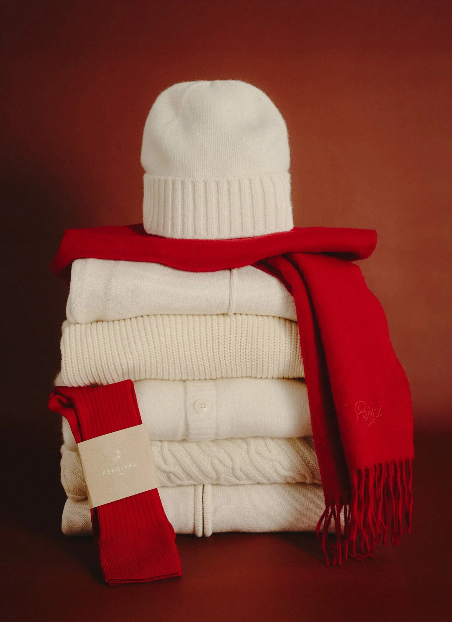 Beanie | Wool | Cream sold by Percival product image thumbnail 3