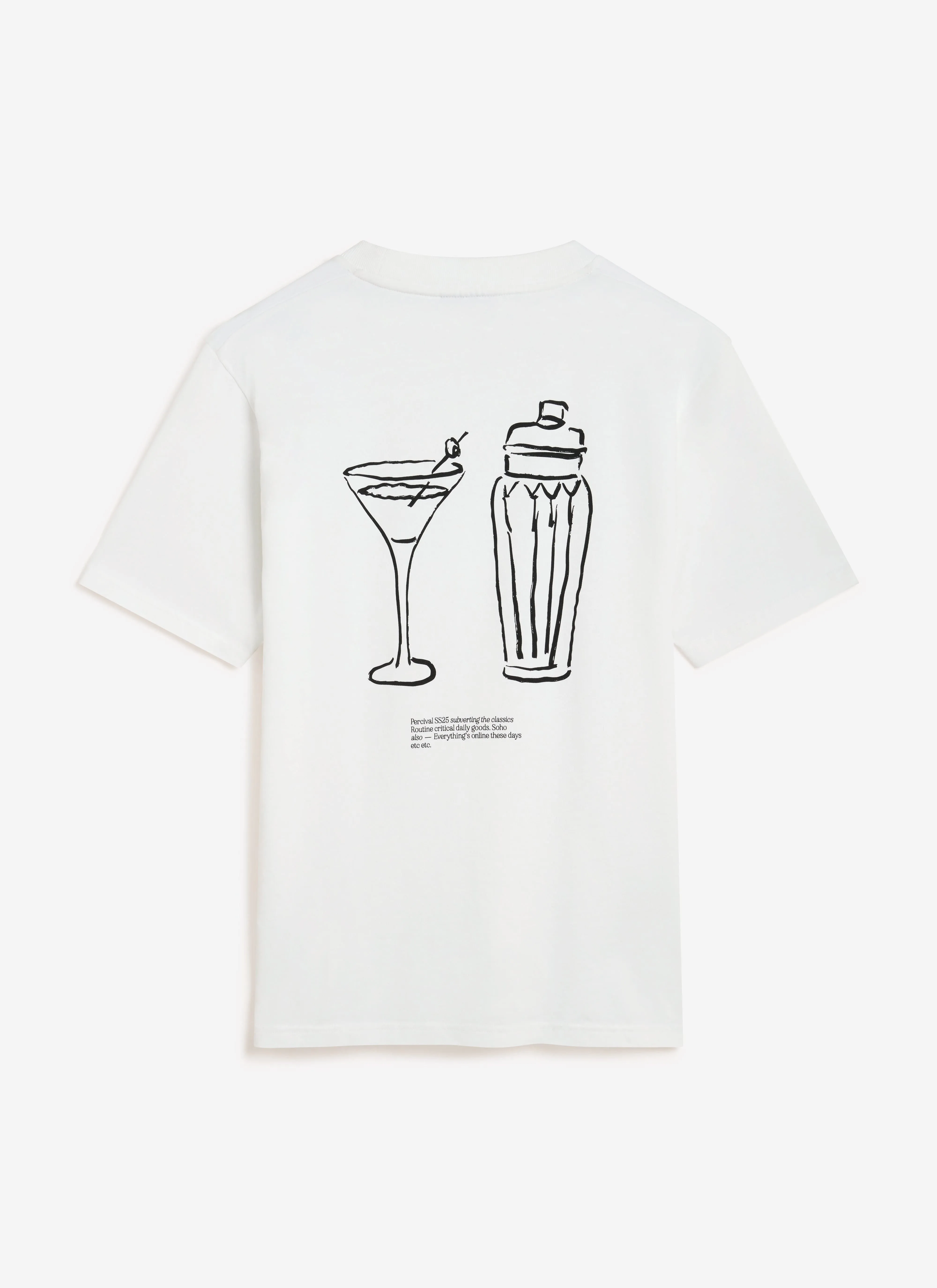 Mixologist T Shirt | Organic Cotton | White sold by Percival