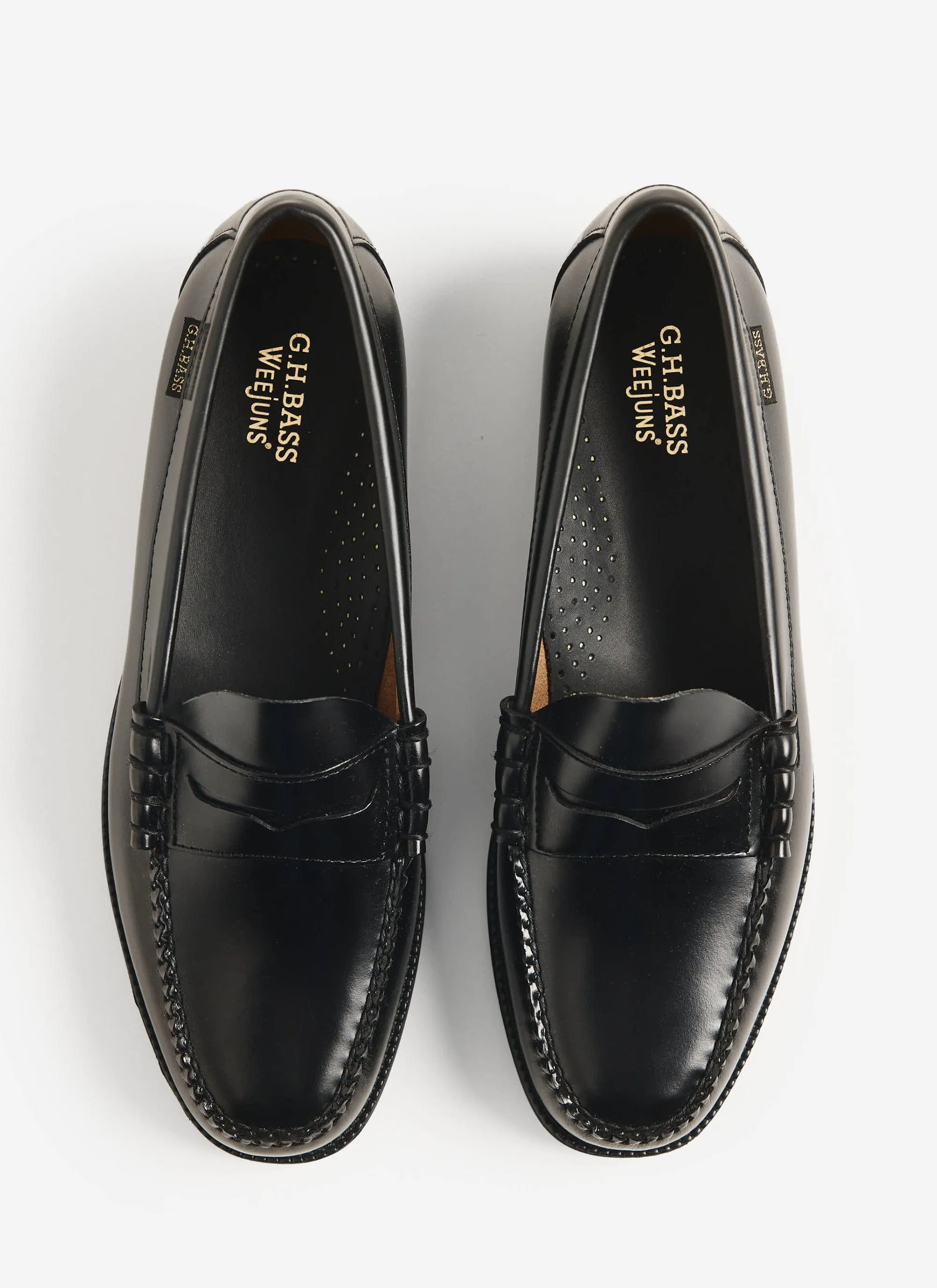 G.H. Bass Weejuns Loafers | Larson Flag | Black Leather sold by Percival product image thumbnail 4