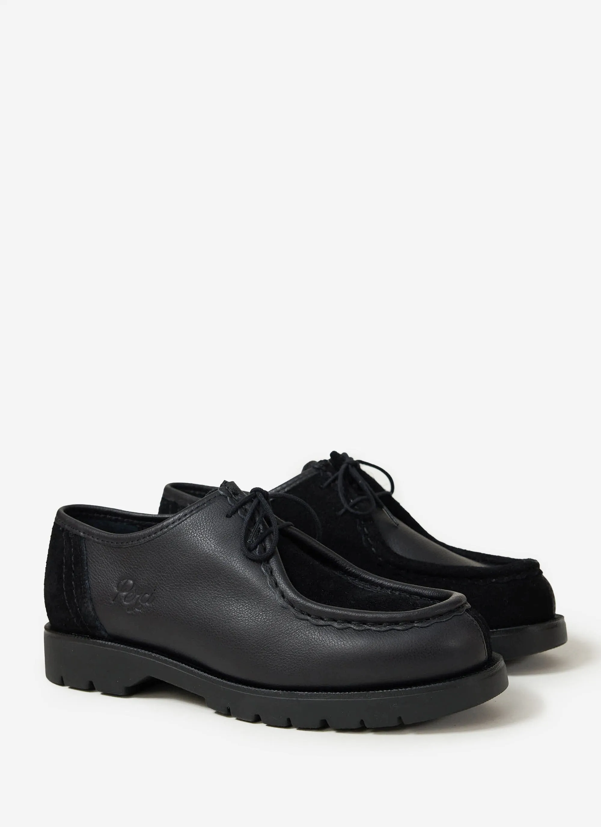 Padror Patchwork Shoe | Kleman x Percival | Black sold by Percival