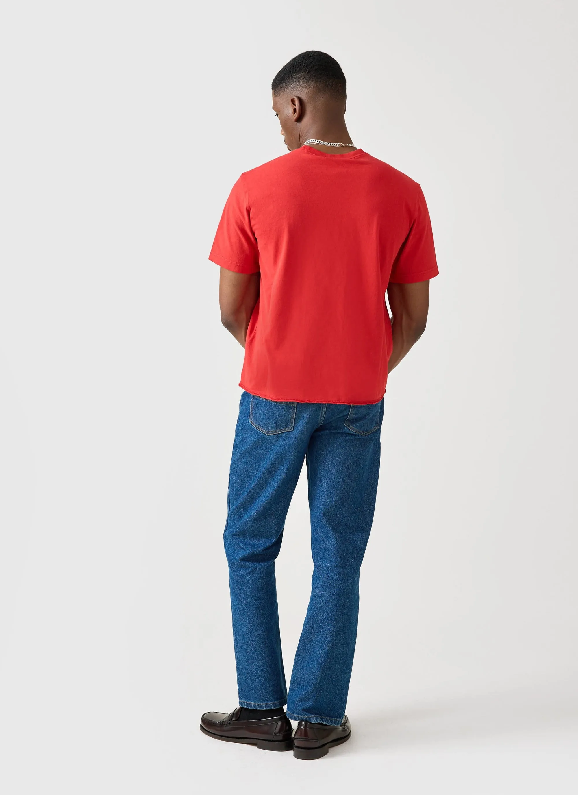 Track and Field Raw Hem T Shirt | Champion x Percival | Red sold by Percival product image thumbnail 5