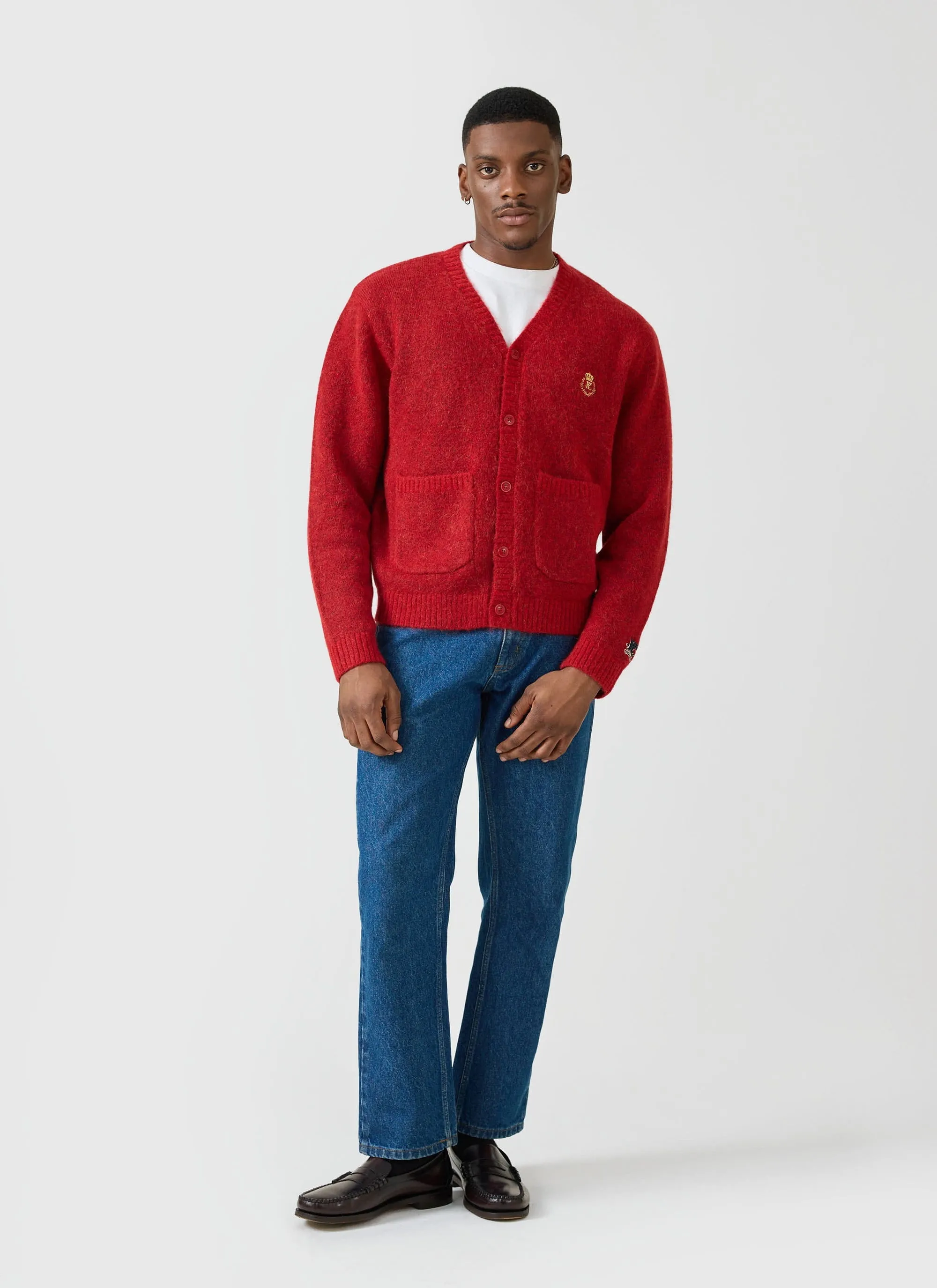 White Glove Knitted Cardigan | Champion x Percival | Red sold by Percival product image thumbnail 5