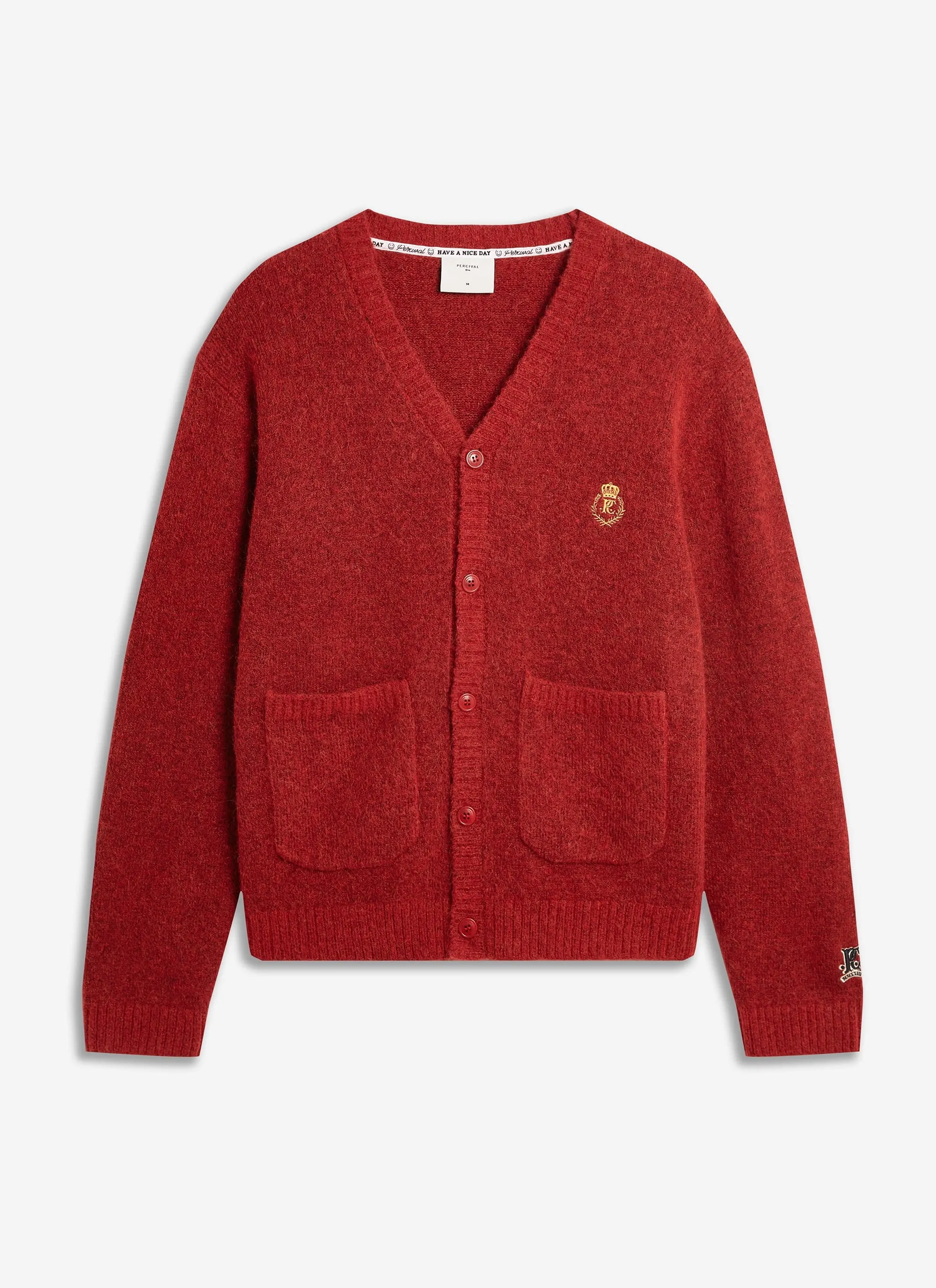 White Glove Knitted Cardigan | Champion x Percival | Red sold by Percival