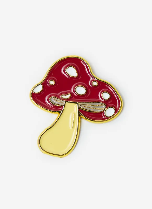Percival Mushroom Pin Badges | Multi sold by Percival