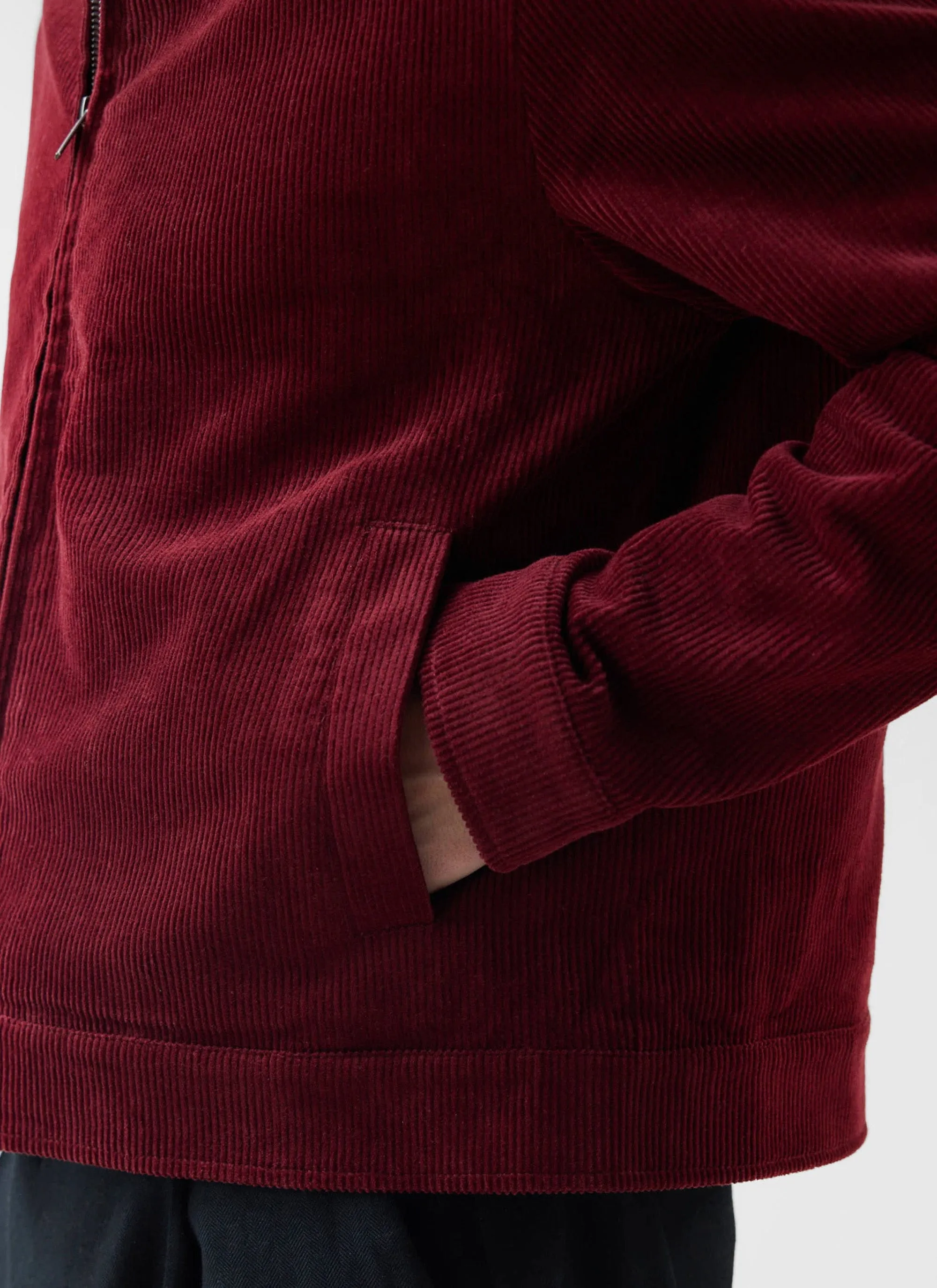 Marcel Cord Jacket | Cotton | Burgundy sold by Percival product image thumbnail 4