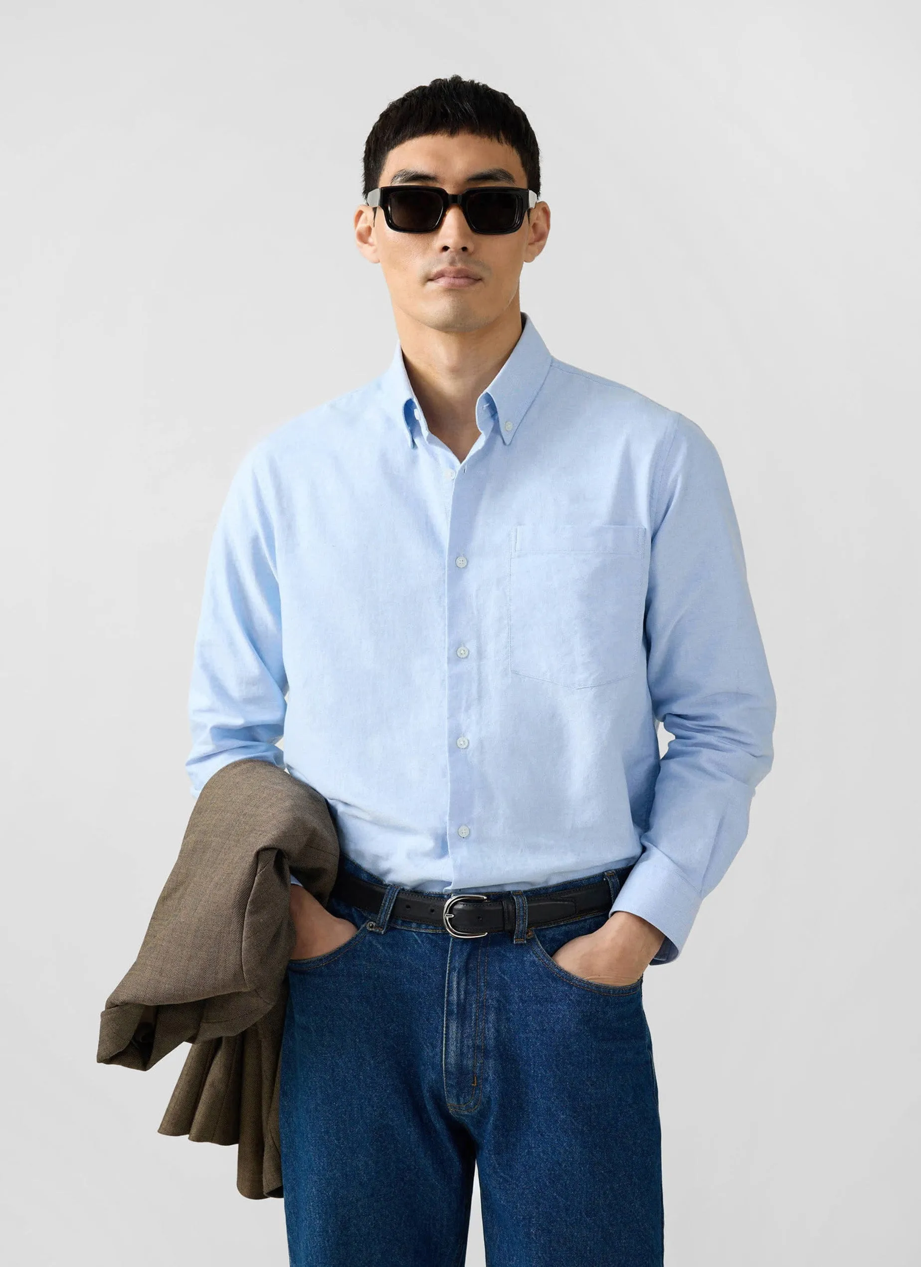 Oxford Regular Shirt | Cotton | Light Blue sold by Percival product image thumbnail 4