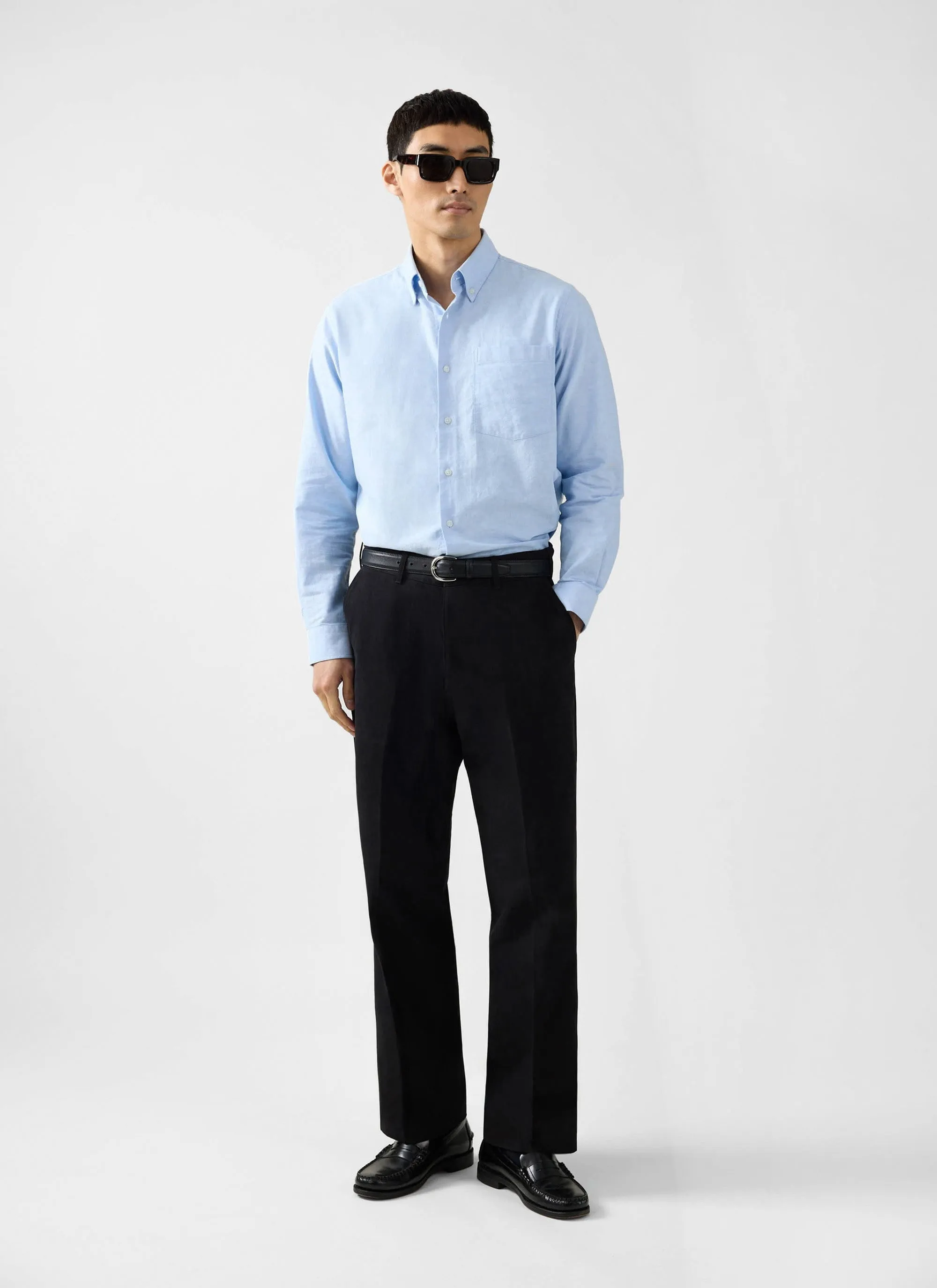 Oxford Regular Shirt | Cotton | Light Blue sold by Percival product image thumbnail 2
