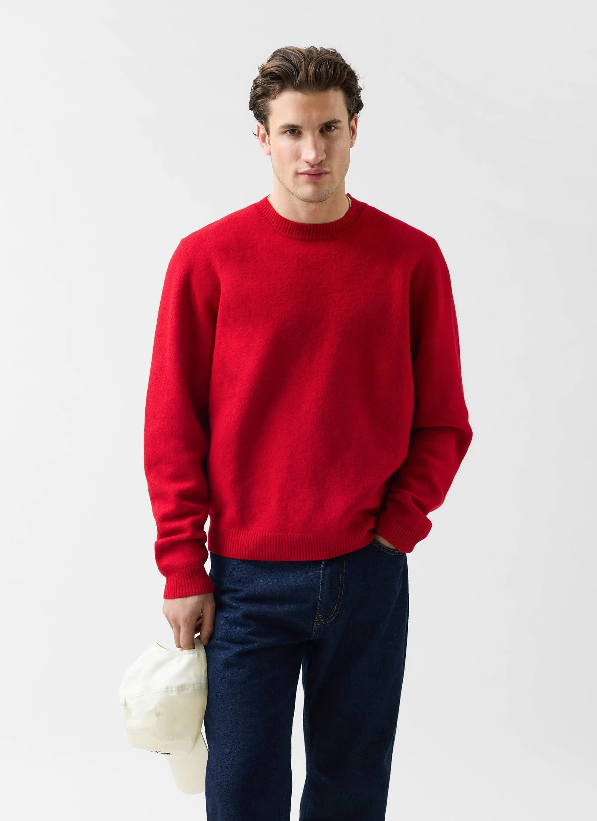 Felted Regular Jumper | Merino Wool | Red sold by Percival product image thumbnail 2