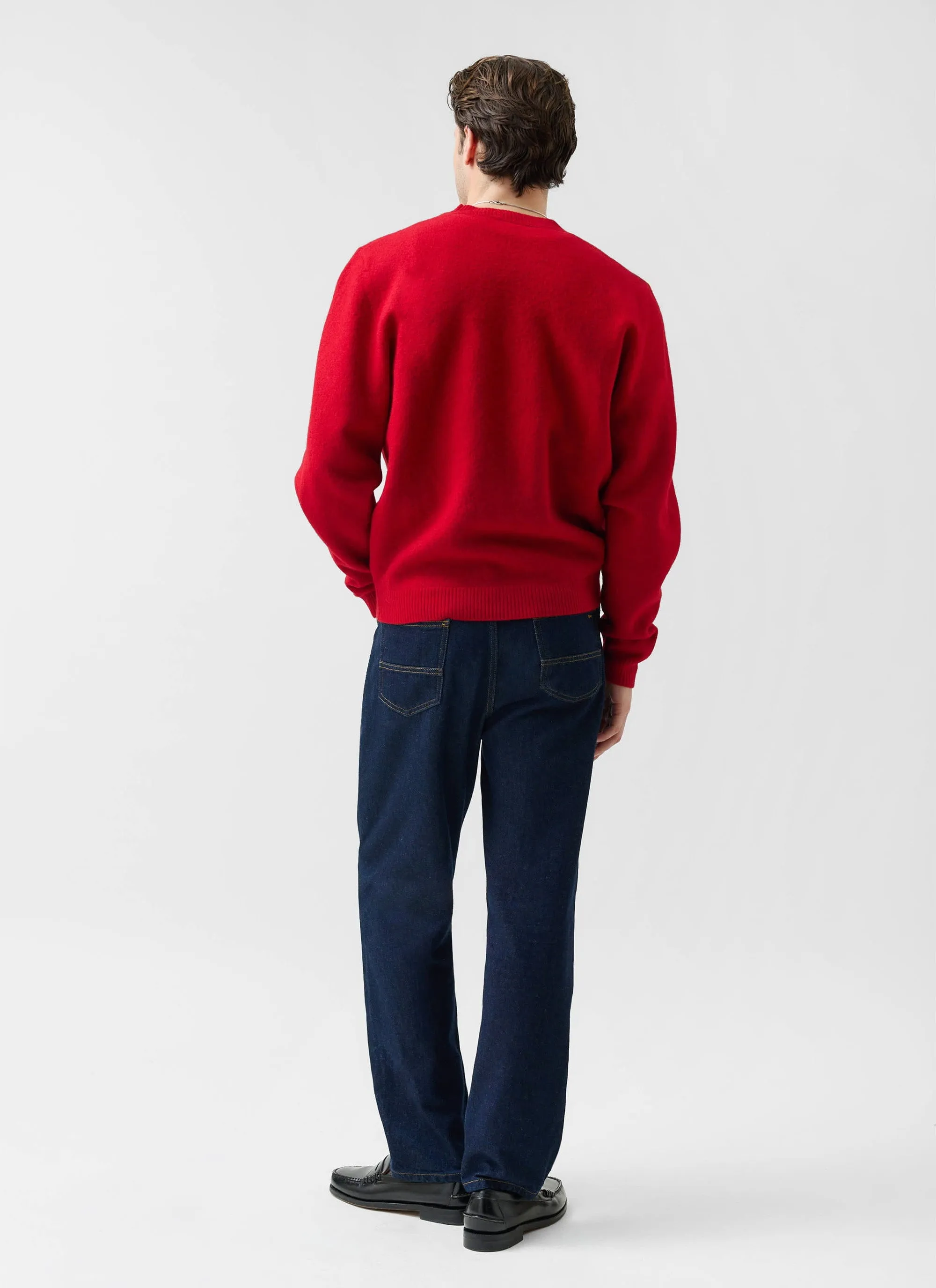 Felted Regular Jumper | Merino Wool | Red sold by Percival product image thumbnail 4