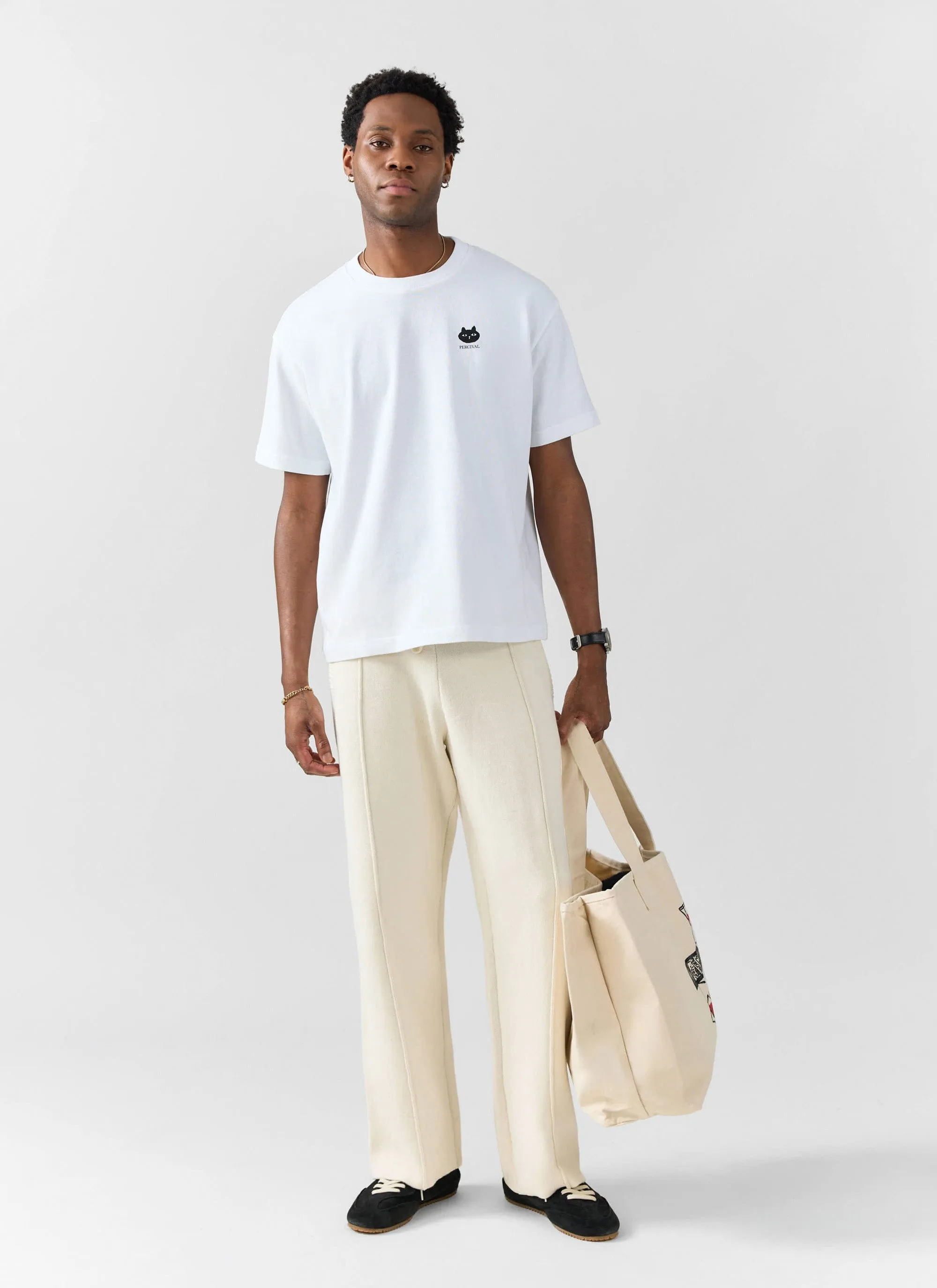 Perci Loaf Oversized T Shirt | Organic Cotton | White sold by Percival product image thumbnail 2