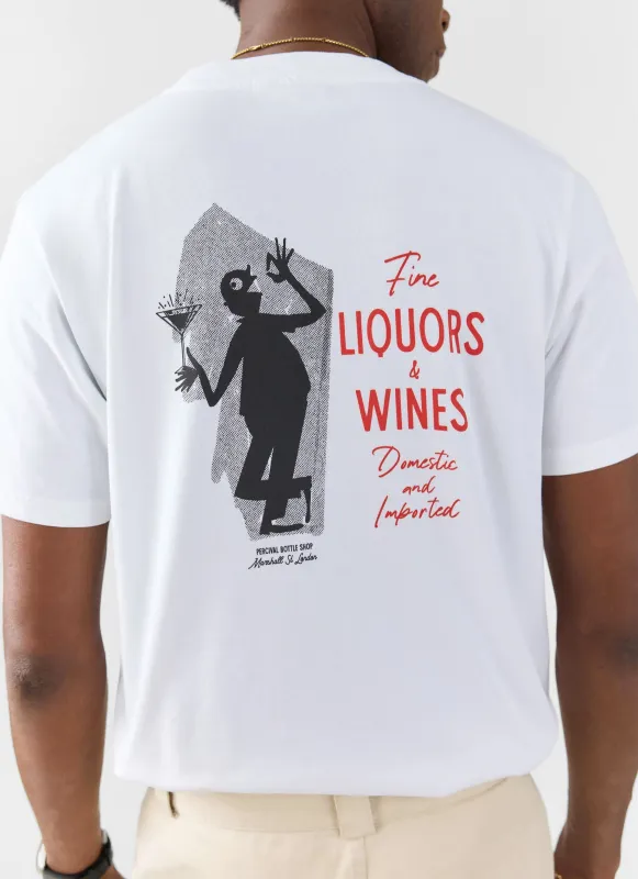 Carlo Mixologist T Shirt | Organic Cotton | White sold by Percival