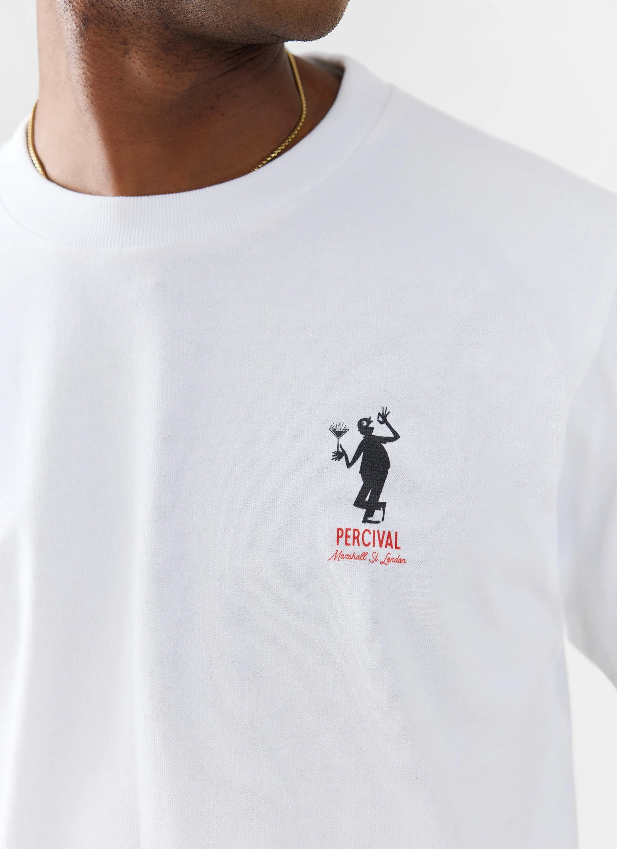 Carlo Mixologist T Shirt | Organic Cotton | White sold by Percival product image thumbnail 2