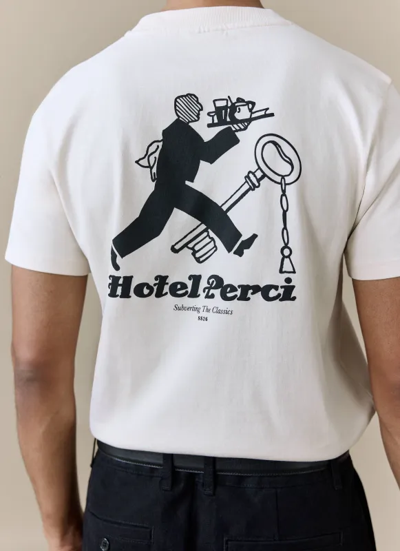 Hotel T Shirt | Organic Cotton | Cream made by Percival